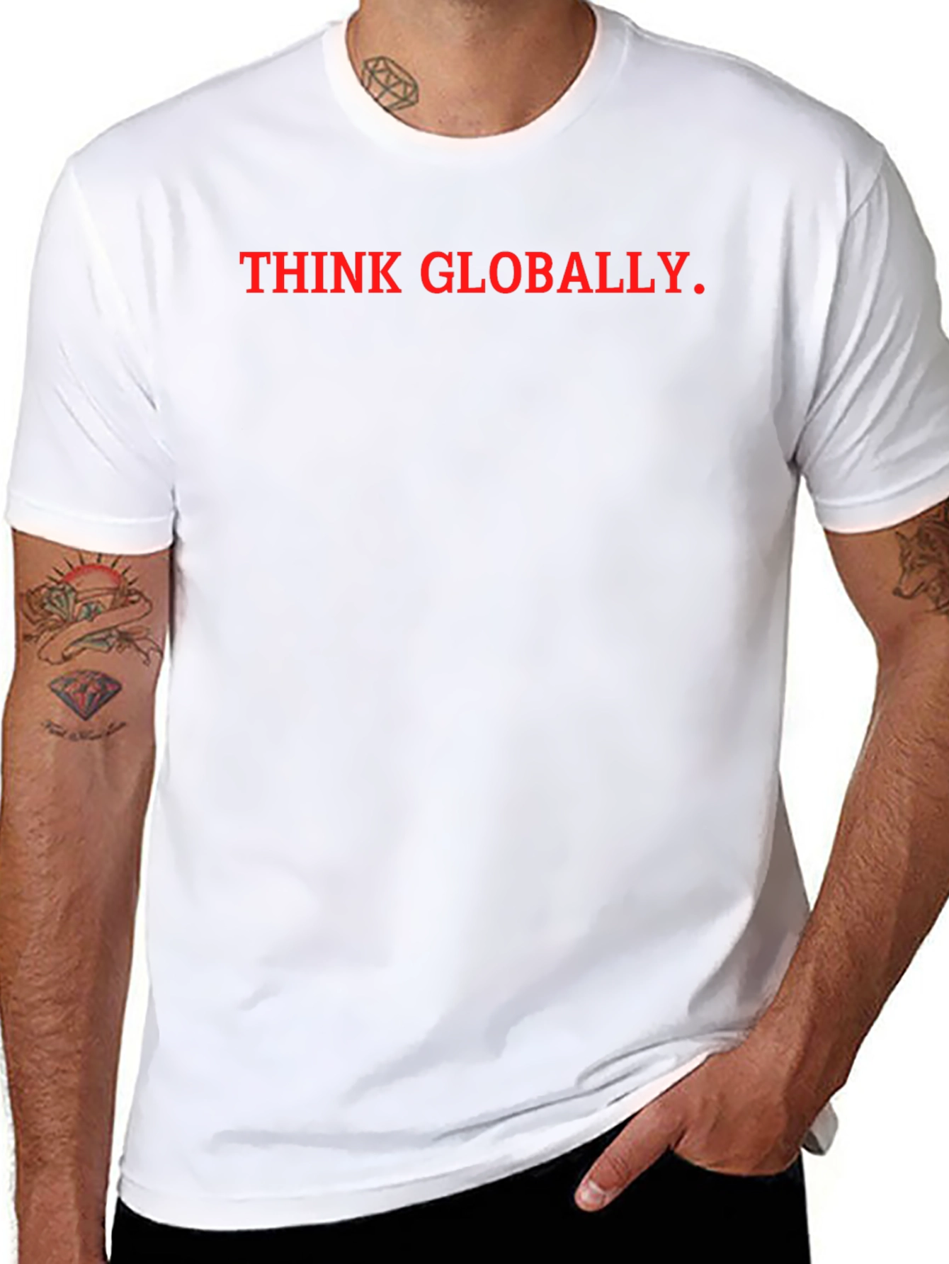 Think Globally T-Shirt - Black