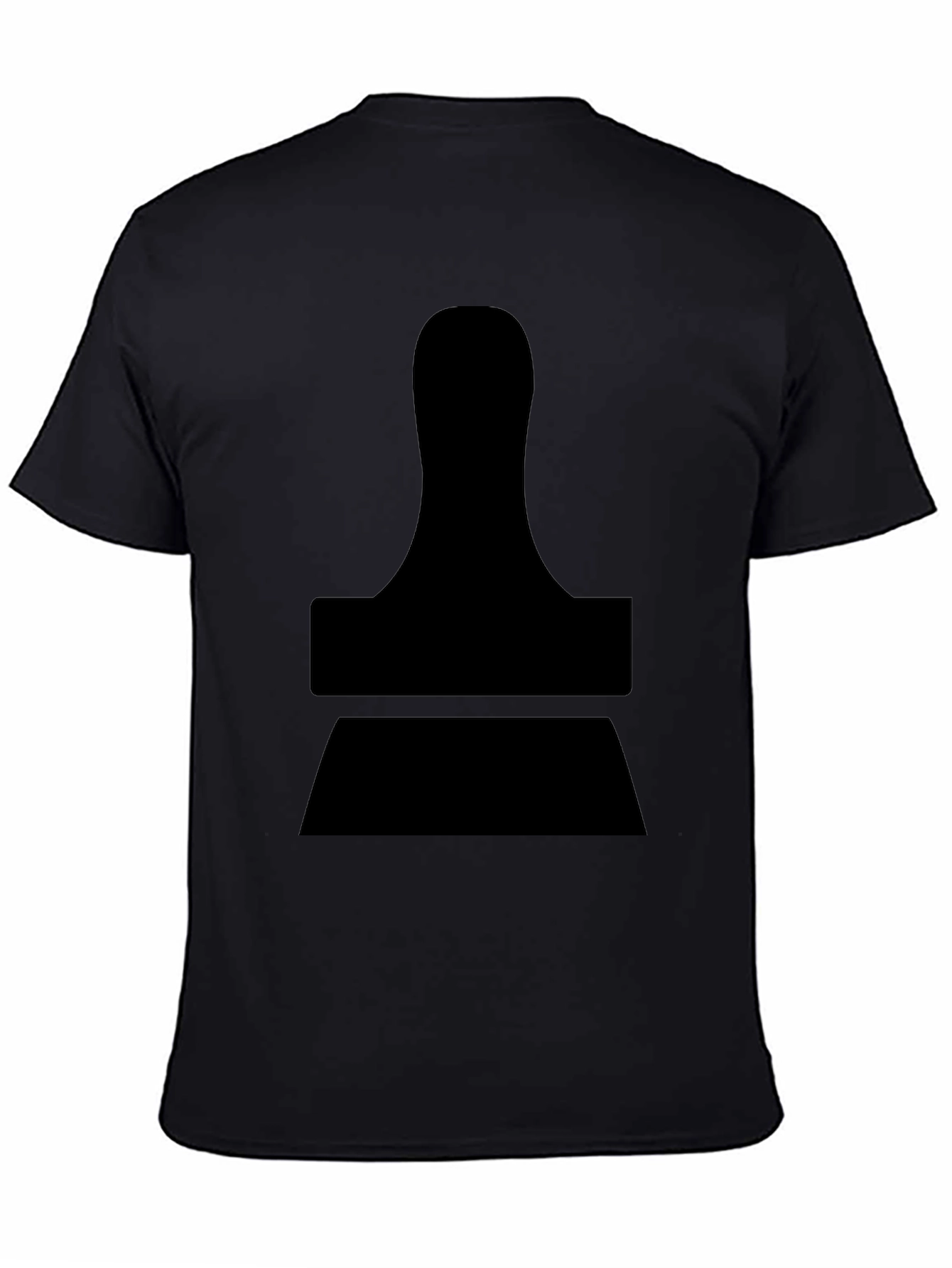 Modern Stamp Graphic Black T-Shirt