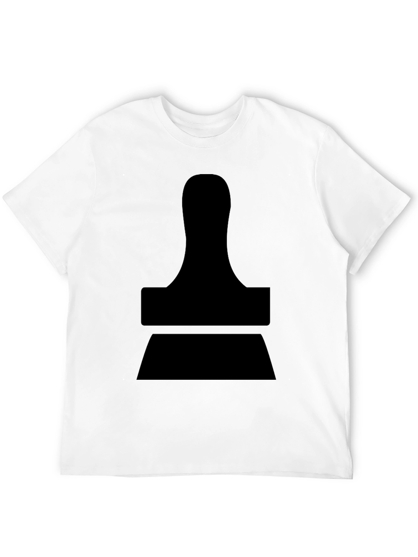 Modern Stamp Graphic Black T-Shirt