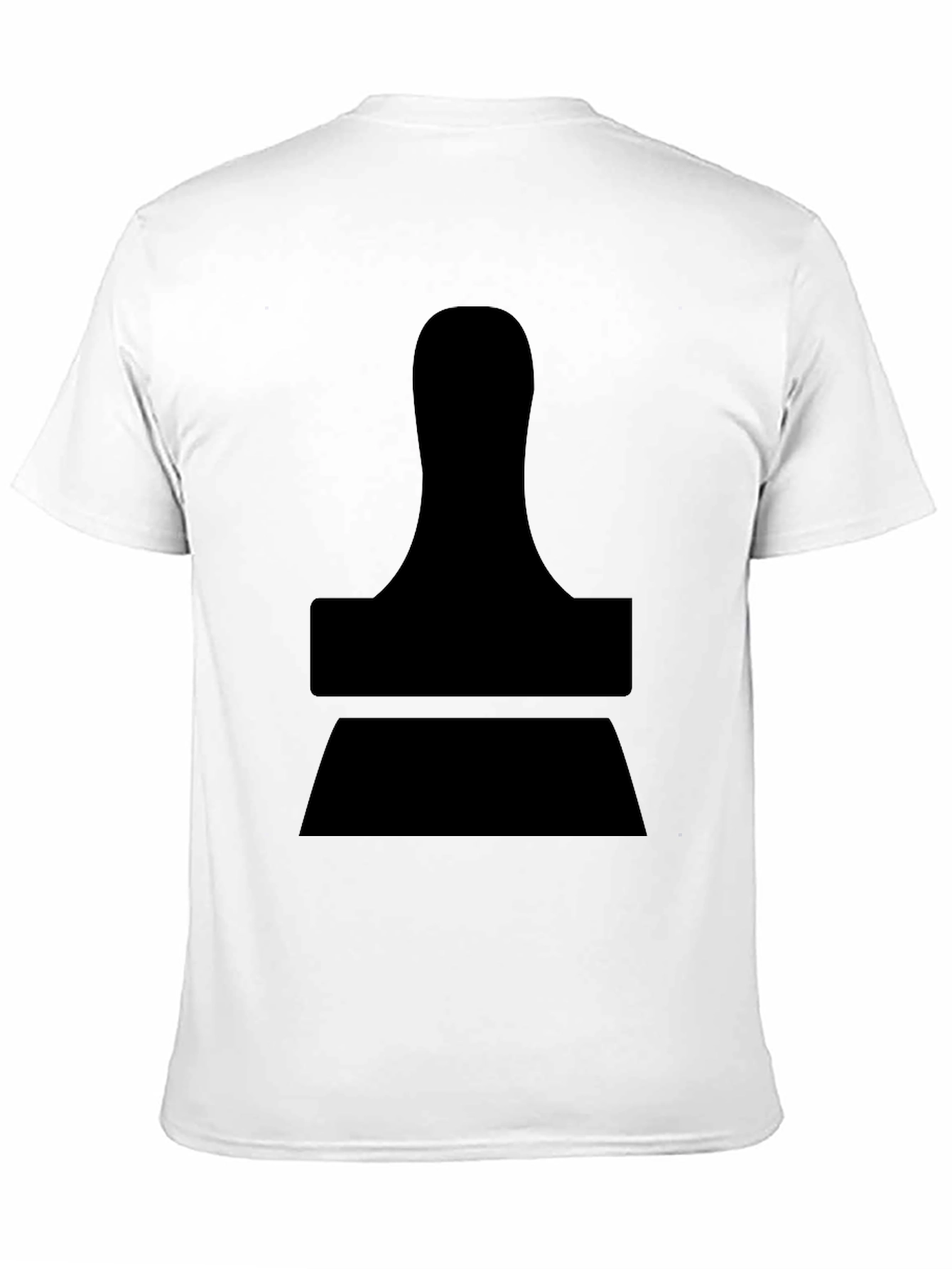 Modern Stamp Graphic Black T-Shirt