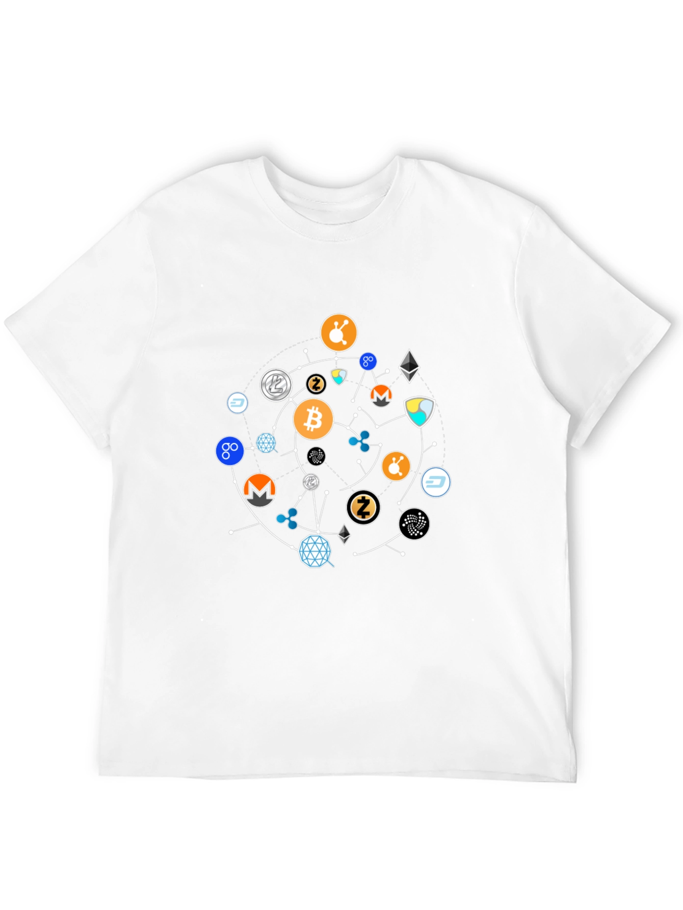 Crypto Network T-Shirt - Black Cotton Blend Tee