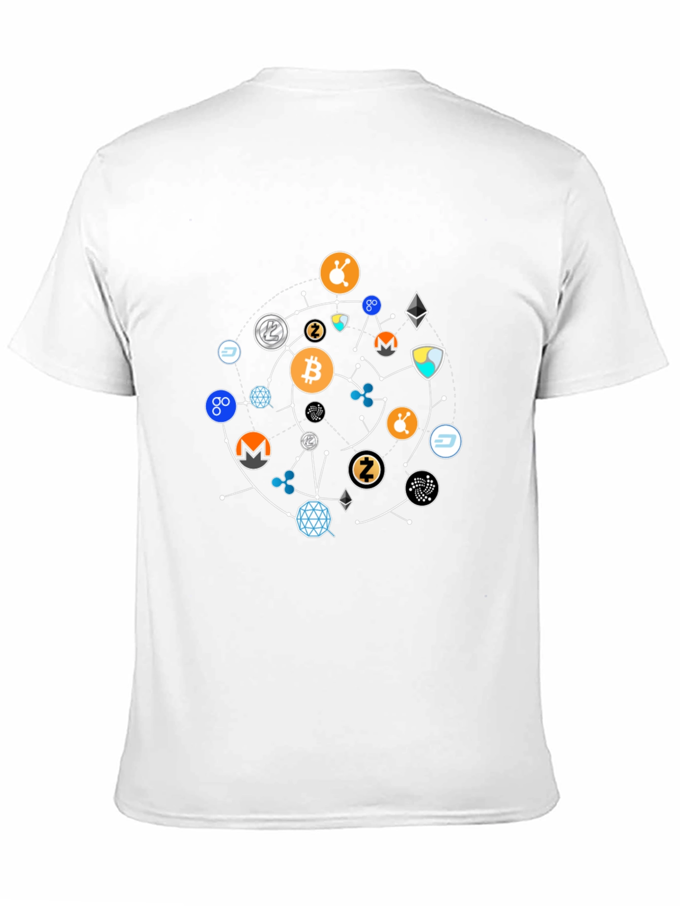 Crypto Network T-Shirt - Black Cotton Blend Tee