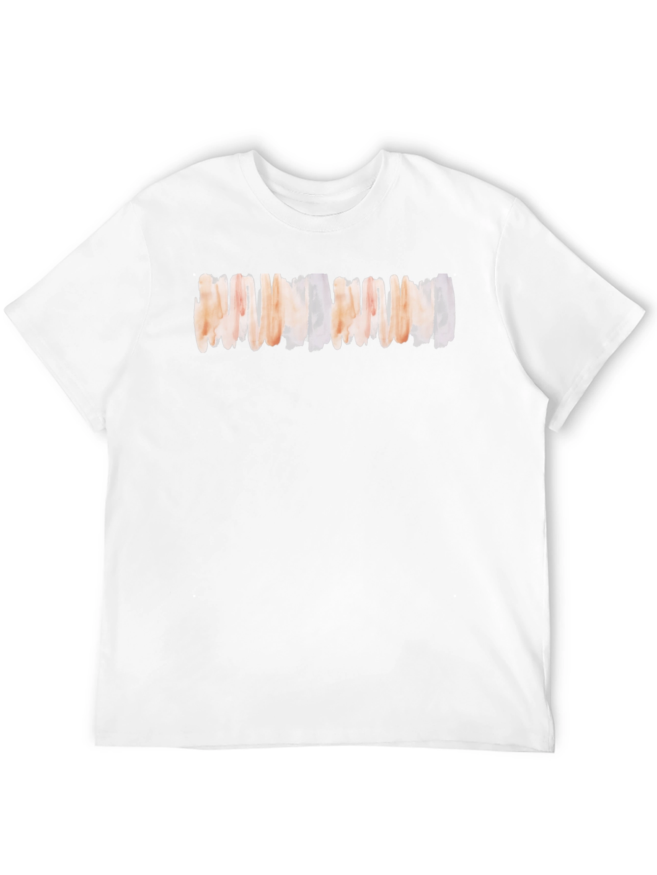 Abstract Stripe Graphic Tee - Soft Black Cotton T-Shirt