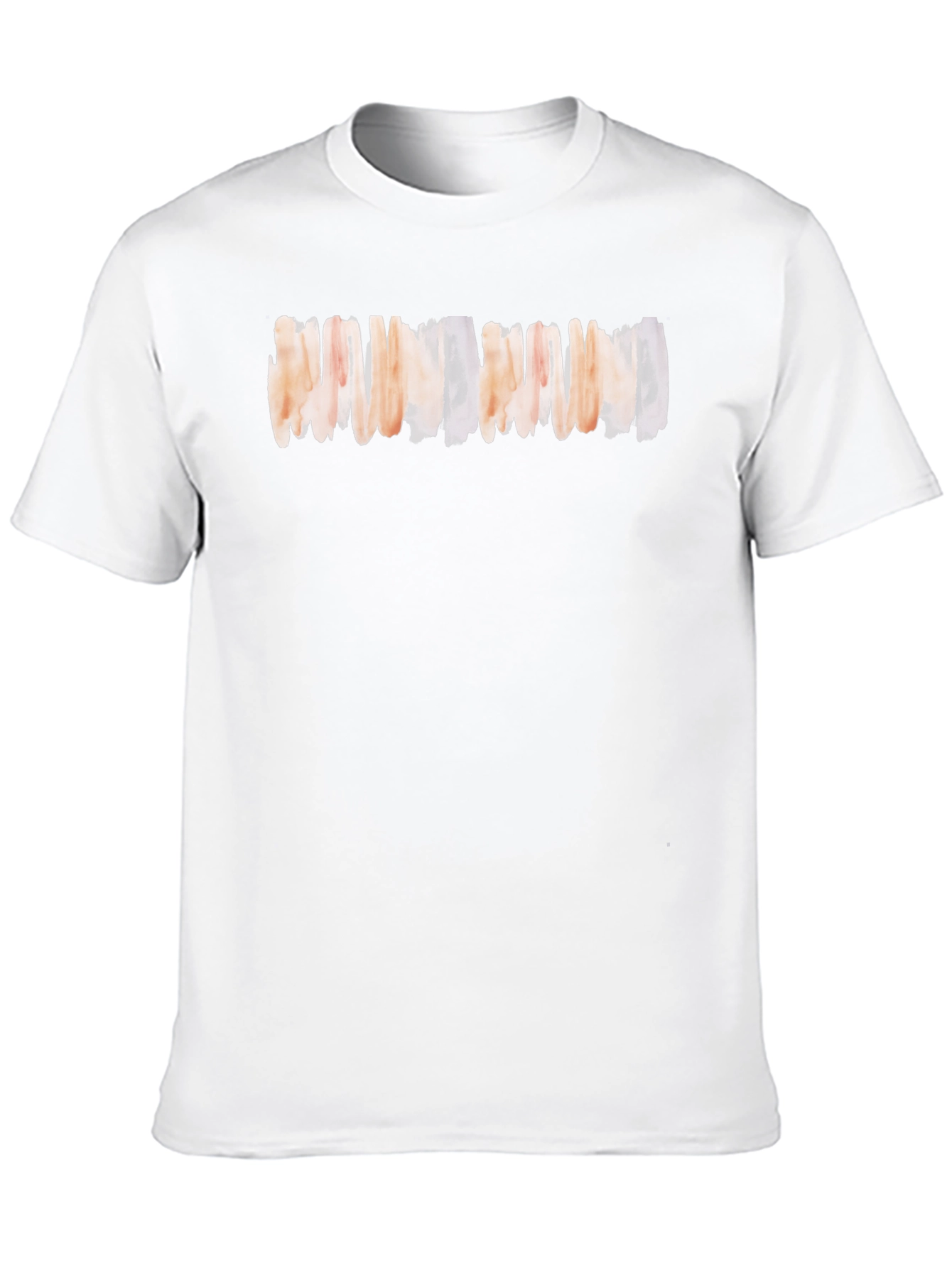 Abstract Stripe Graphic Tee - Soft Black Cotton T-Shirt