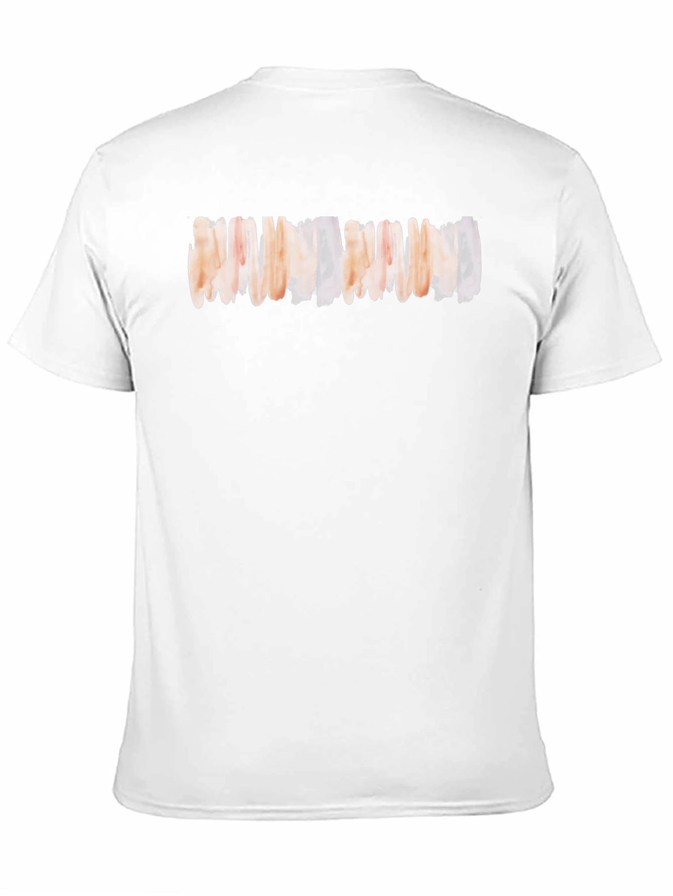 Abstract Stripe Graphic Tee - Soft Black Cotton T-Shirt