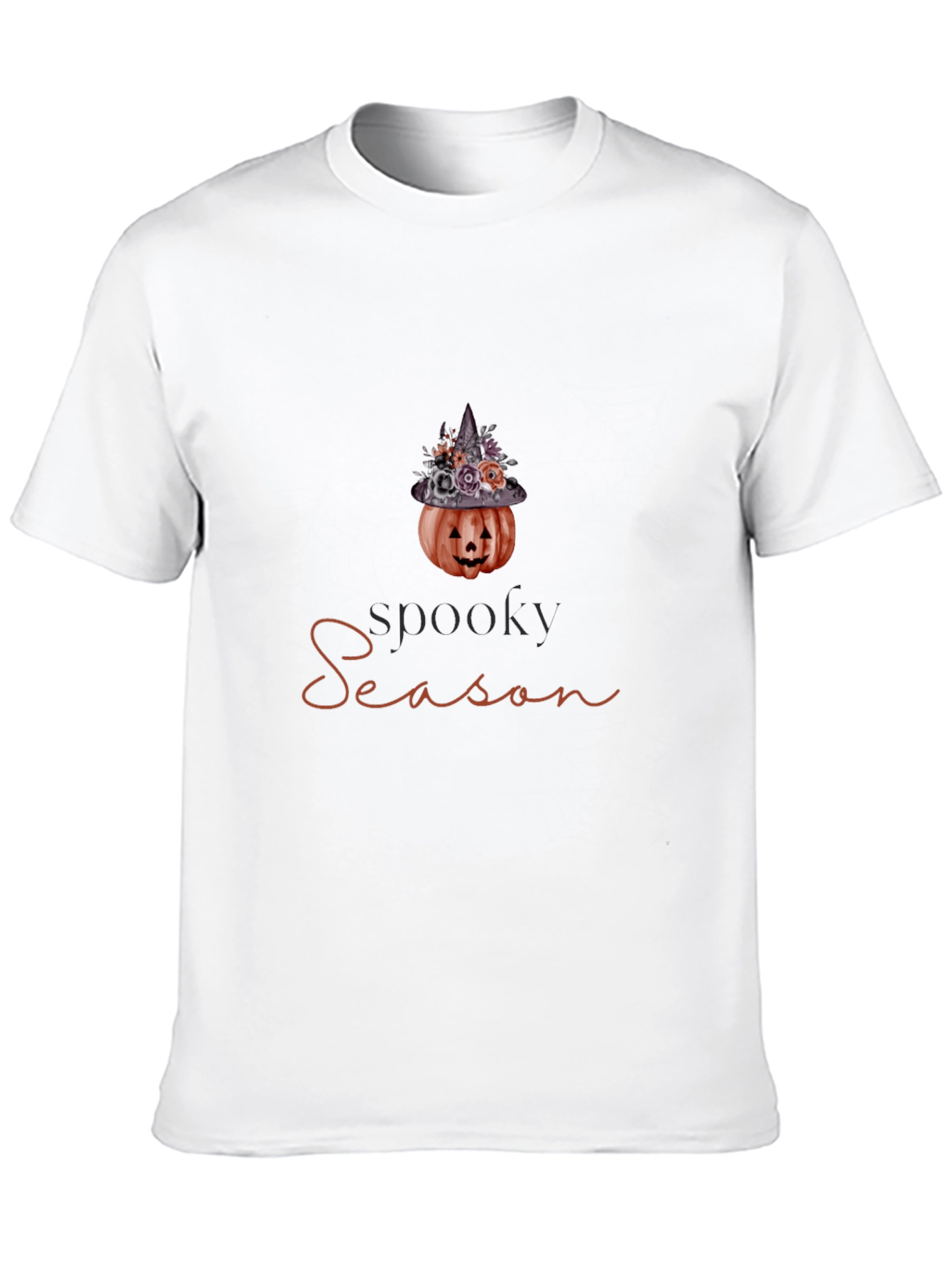 Spooky Season Pumpkin Witch Hat Graphic Tee
