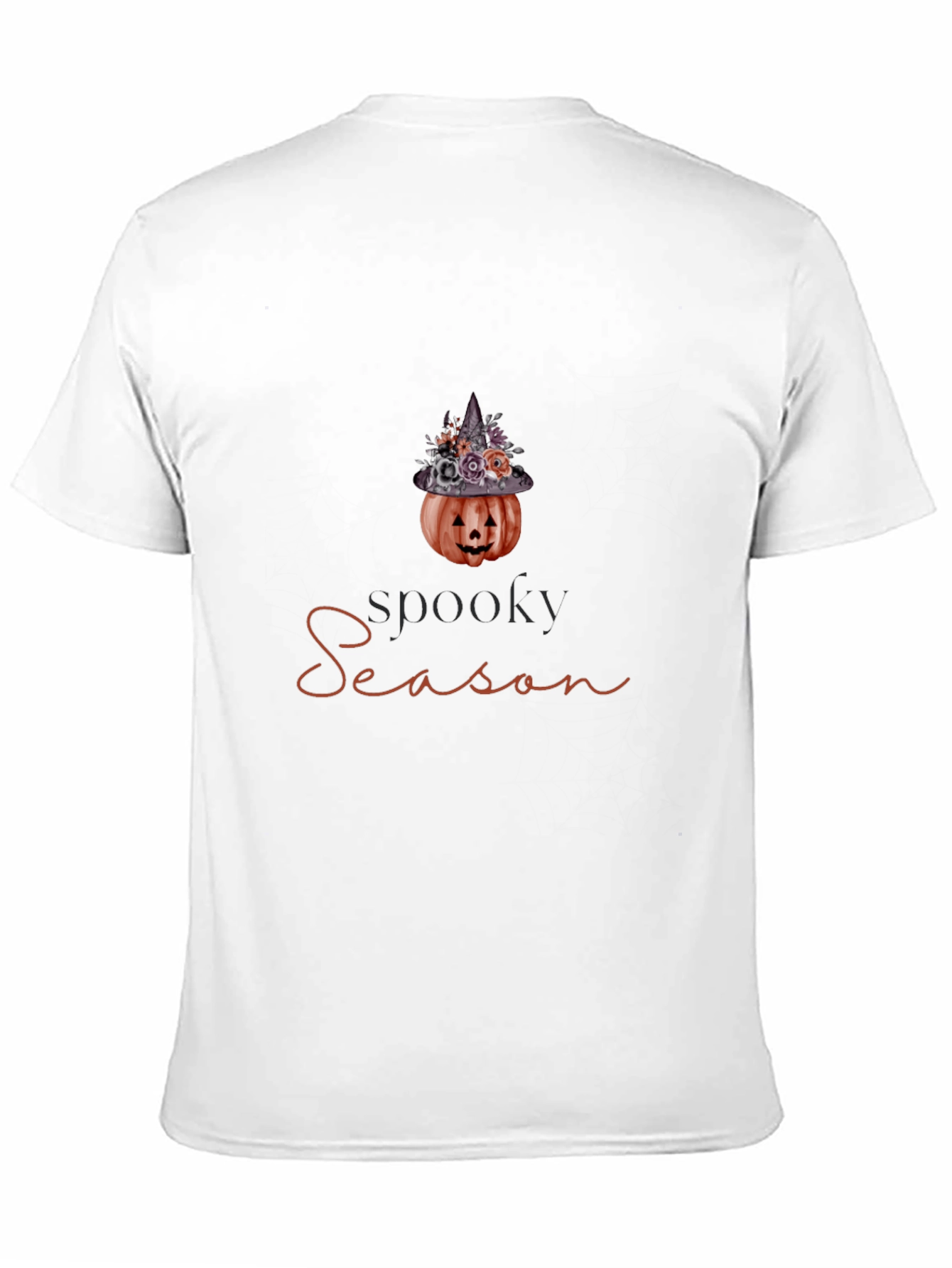 Spooky Season Pumpkin Witch Hat Graphic Tee