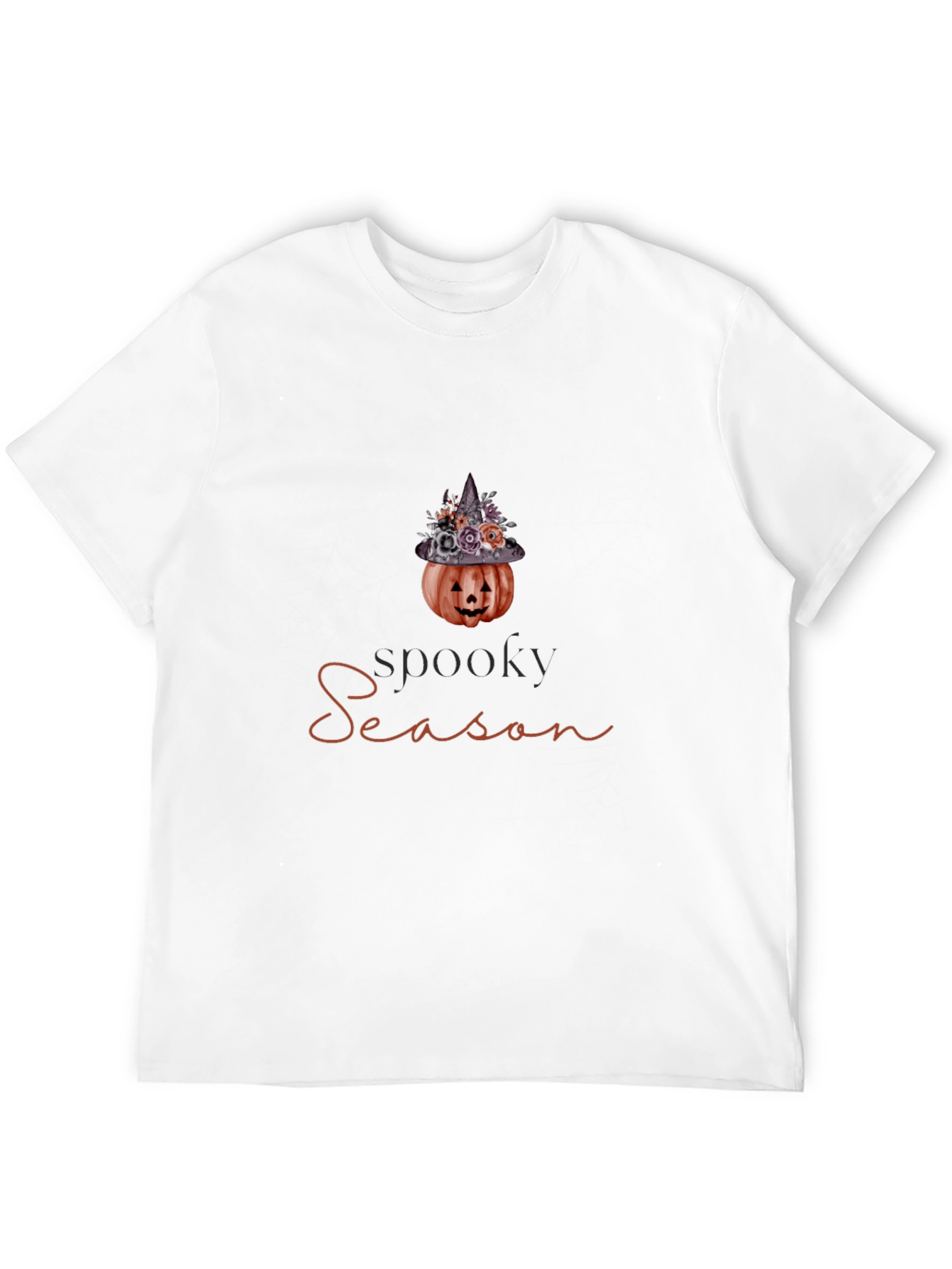 Spooky Season Pumpkin Witch Hat Graphic Tee