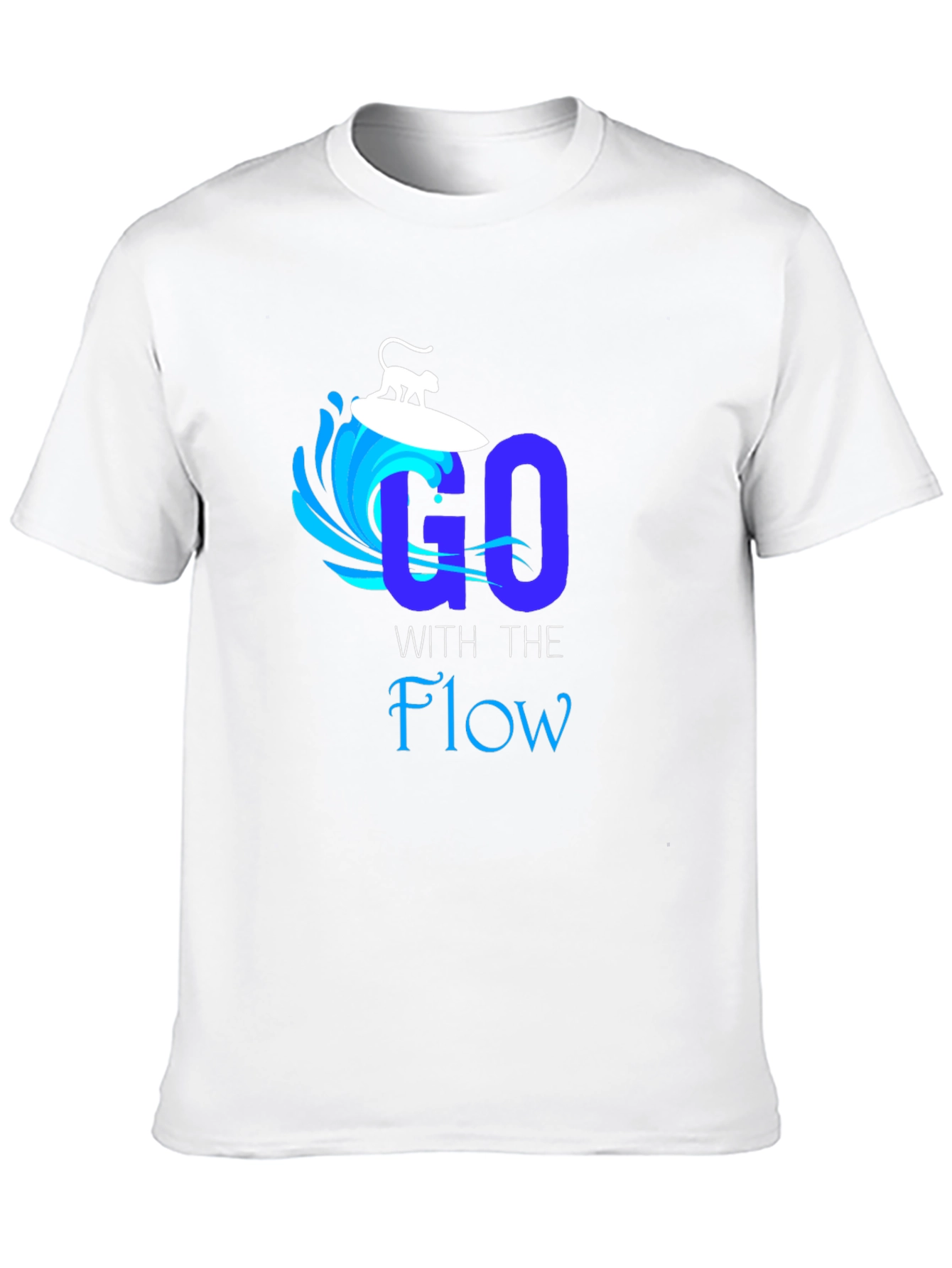 Go With the Flow Graphic T-Shirt - Surfing Monkey