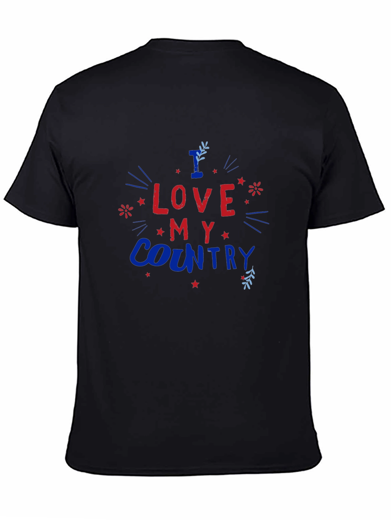 I Love My Country Graphic Tee - Patriotic Design