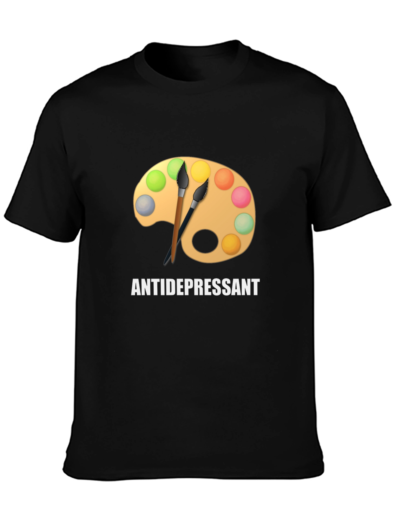 Antidepressant Artist Palette Graphic Tee - Black
