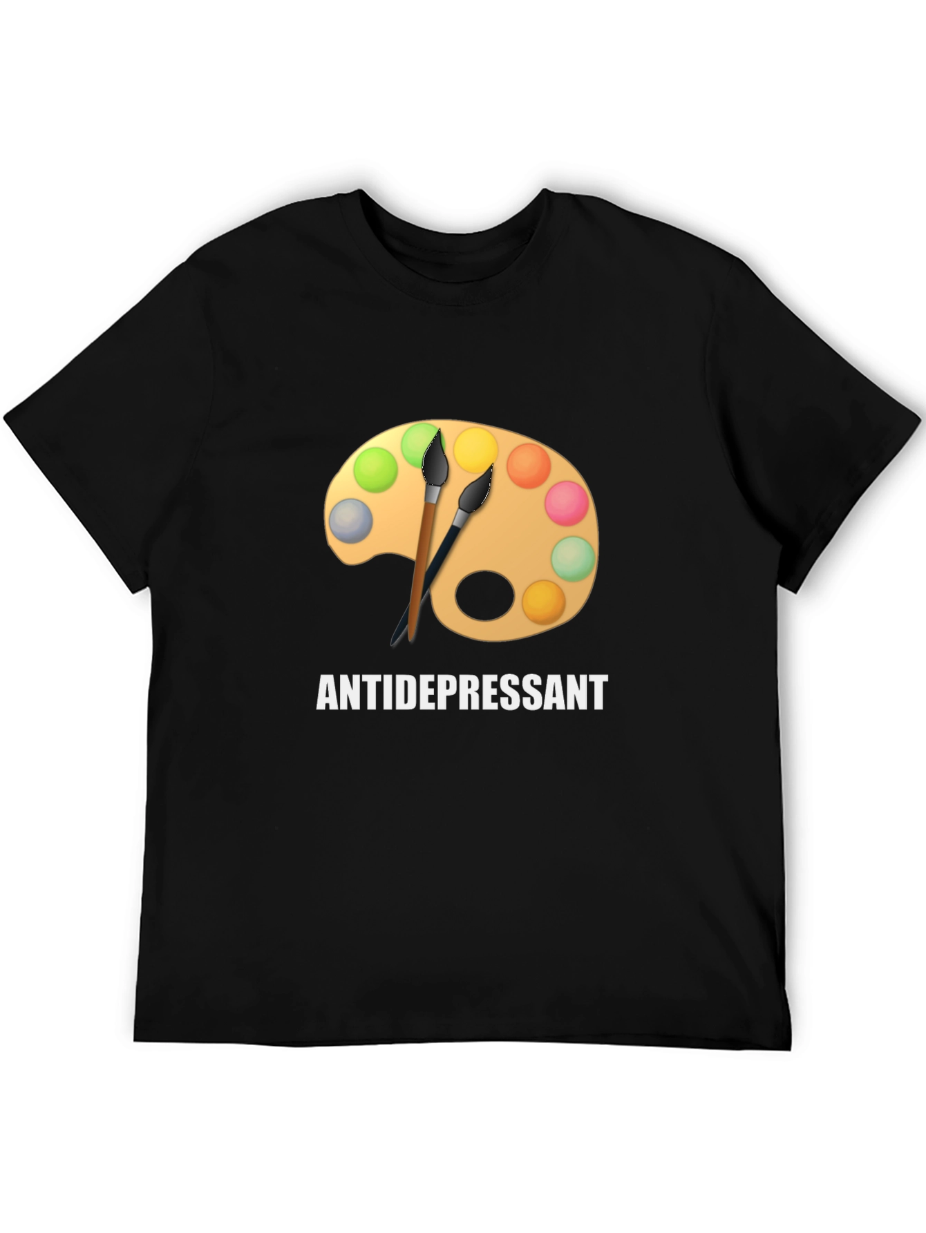 Antidepressant Artist Palette Graphic Tee - Black