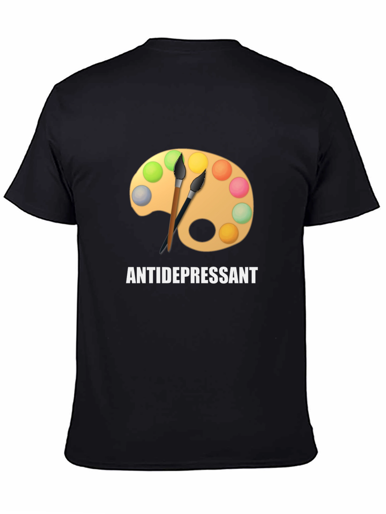 Antidepressant Artist Palette Graphic Tee - Black