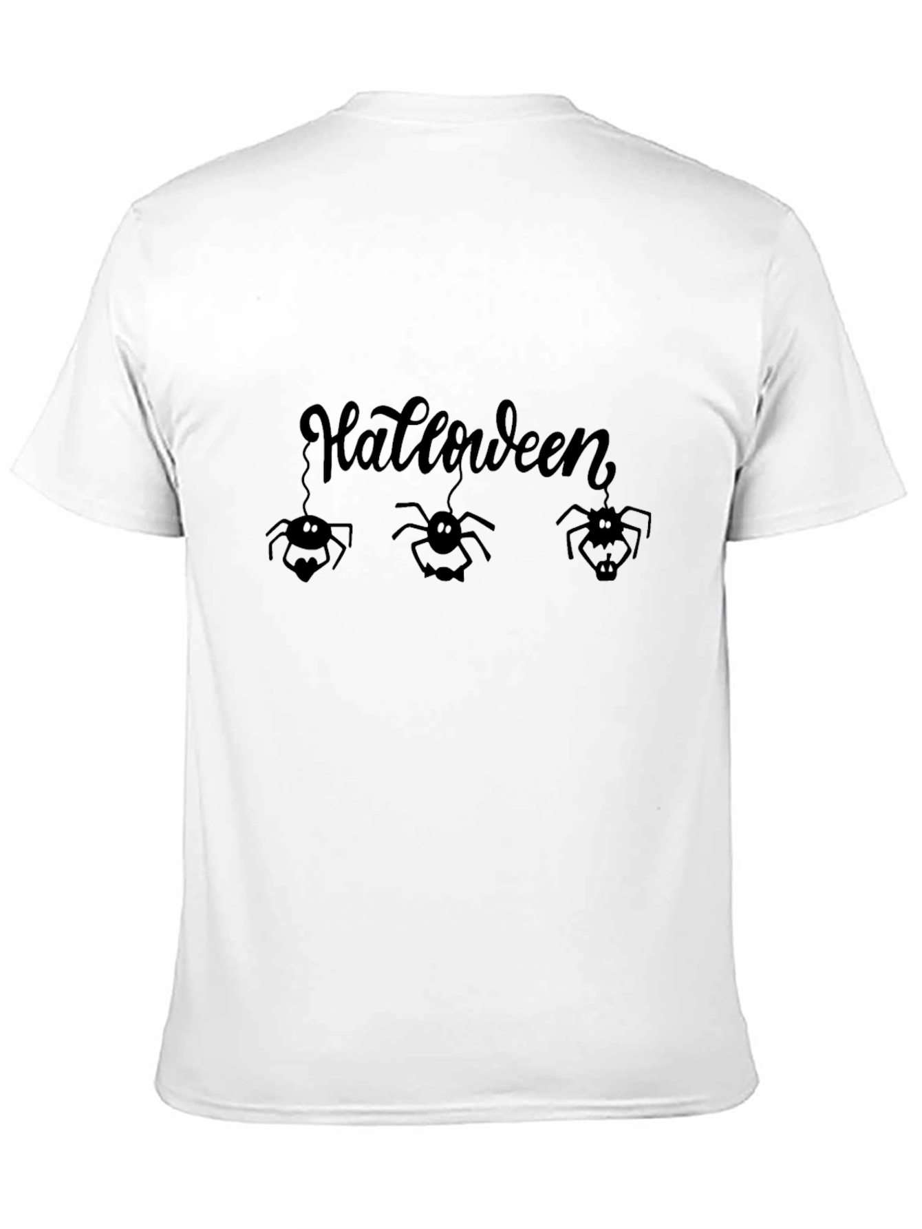 Halloween Spider Graphic Tee - Mens Black T-Shirt