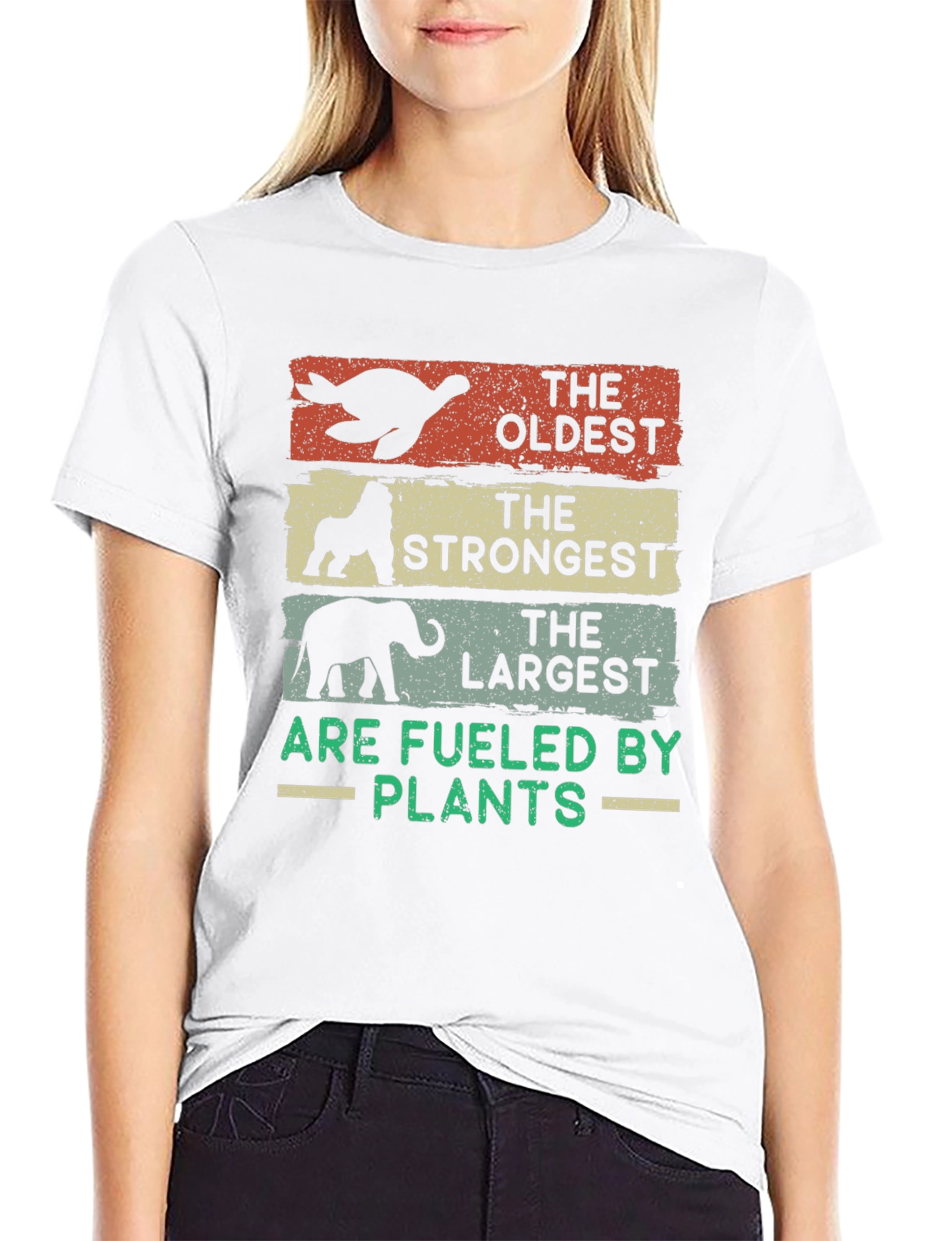 Oldest Strongest Largest - Vegan T-Shirt