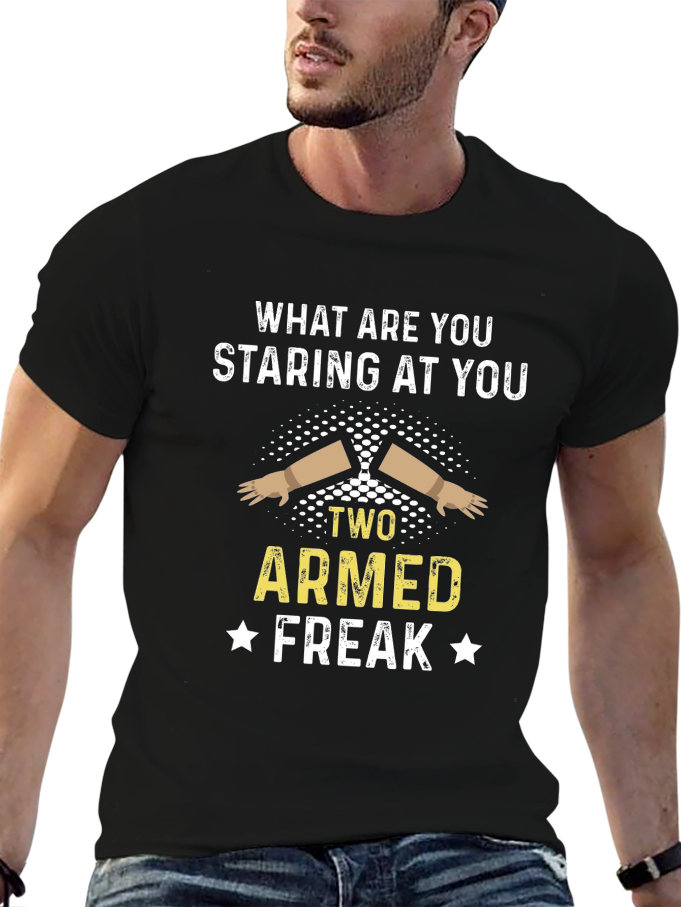 Two Armed Freak Graphic T-Shirt