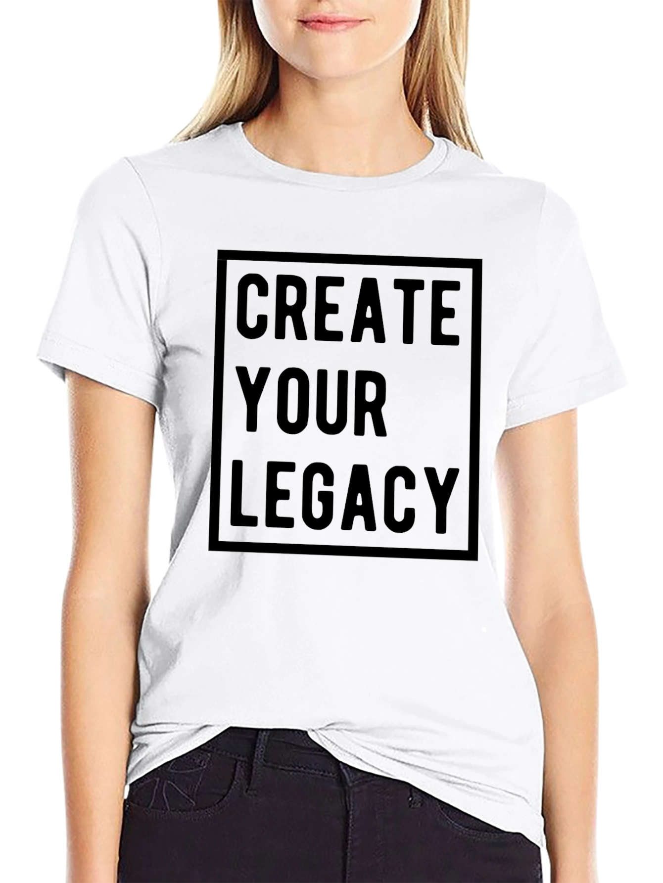Create Your Legacy Black Graphic Tee