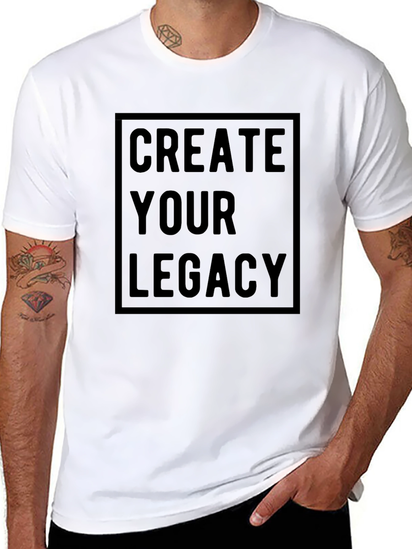 Create Your Legacy Black Graphic Tee