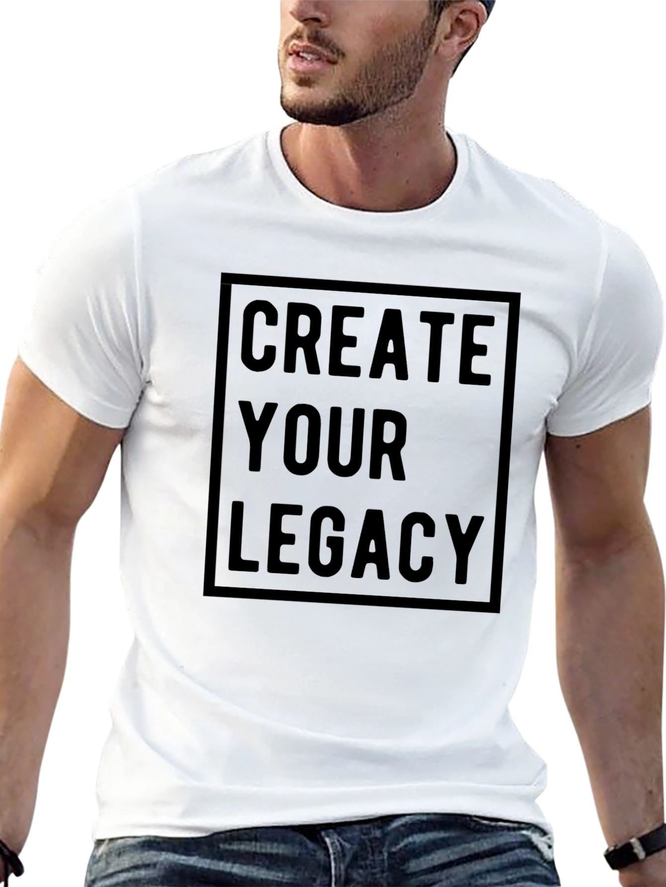 Create Your Legacy Black Graphic Tee