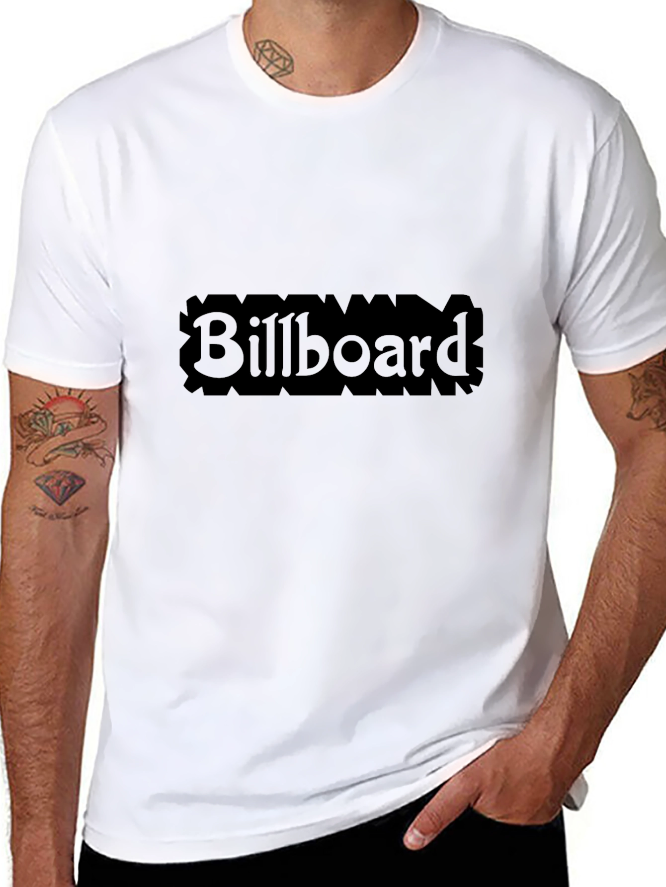 Billboard Graphic T-Shirt - Black