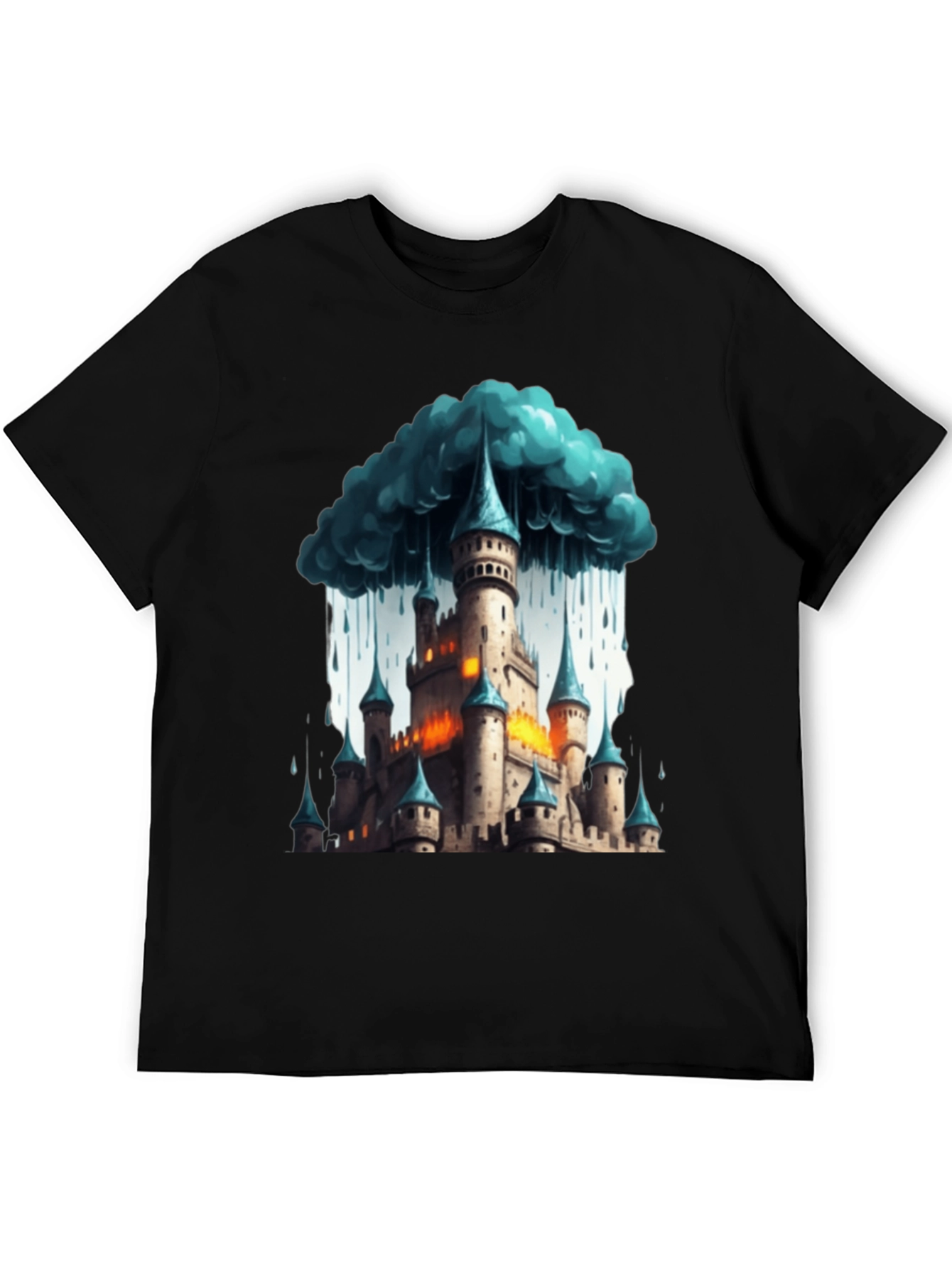 Fantasy Castle Storm T-Shirt