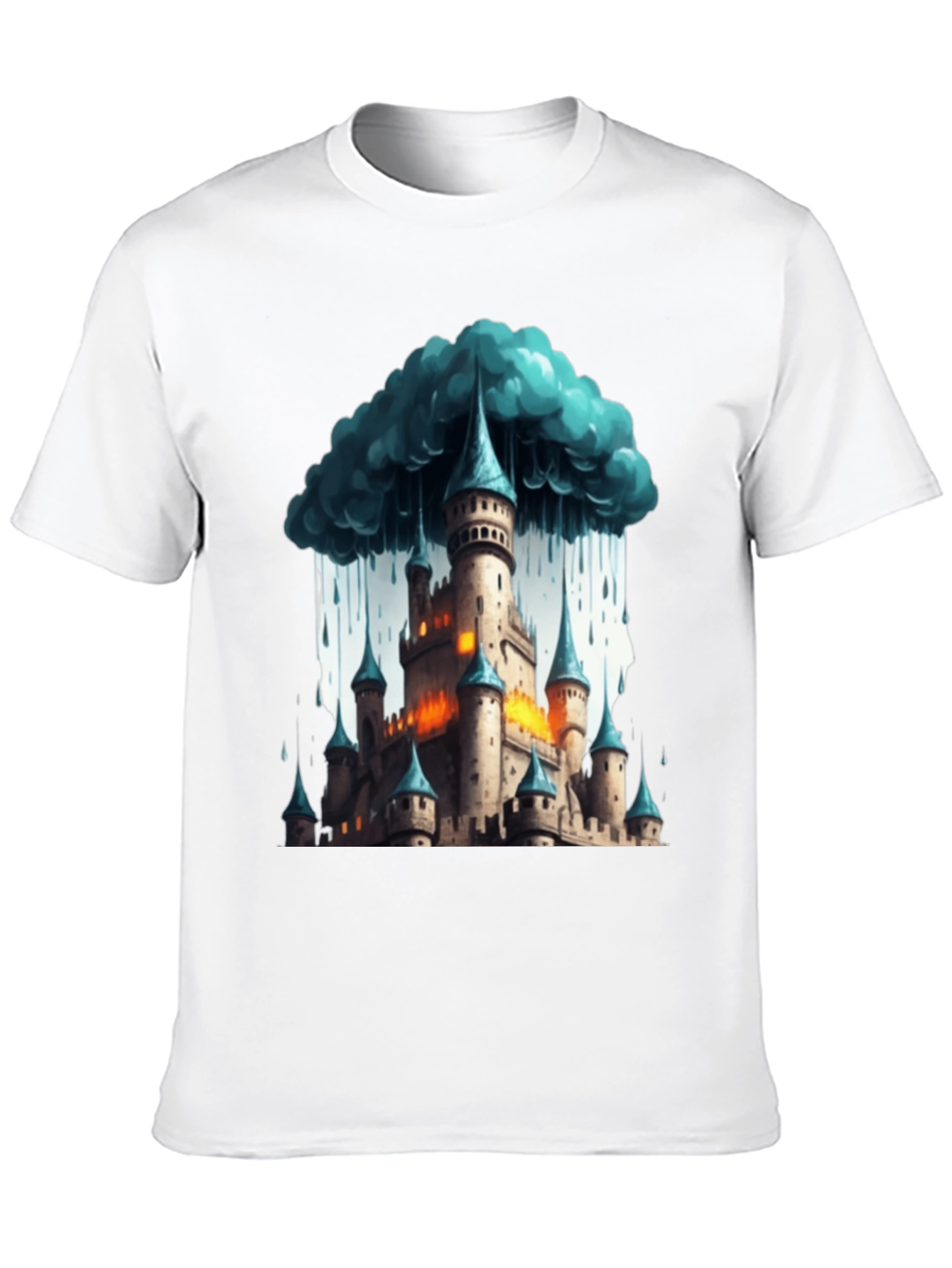 Fantasy Castle Storm T-Shirt