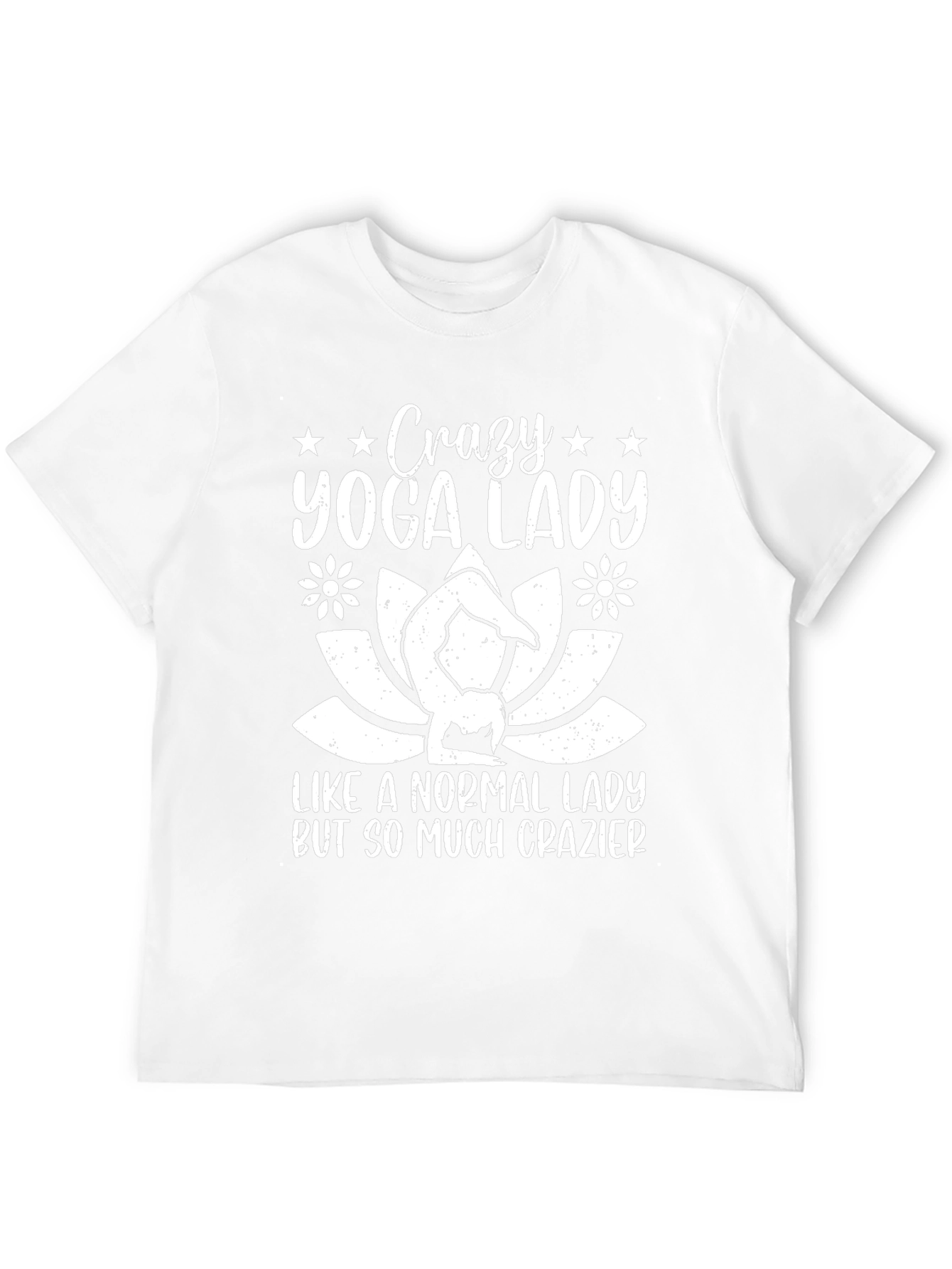 Crazy Yoga Lady T-Shirt - Unique Graphic Tee