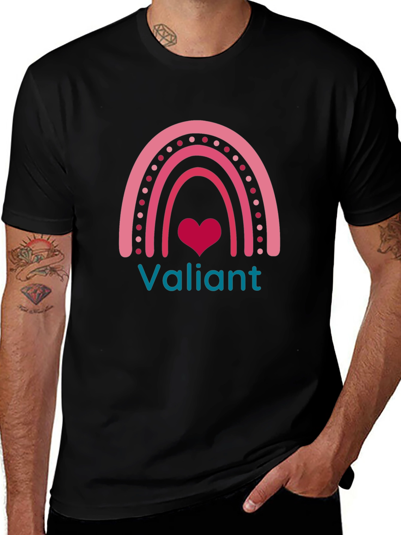 Valiant Rainbow Heart T-Shirt