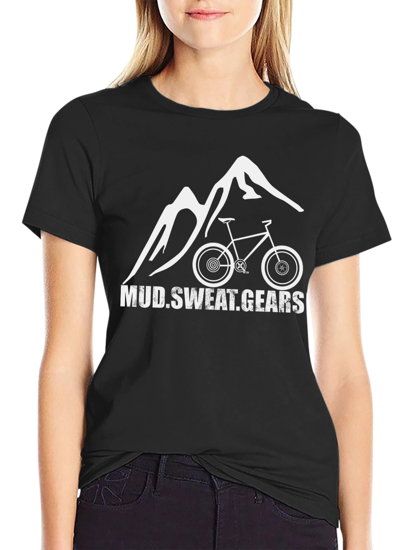 Mud Sweat Gears Mountain Bike Graphic T-Shirt