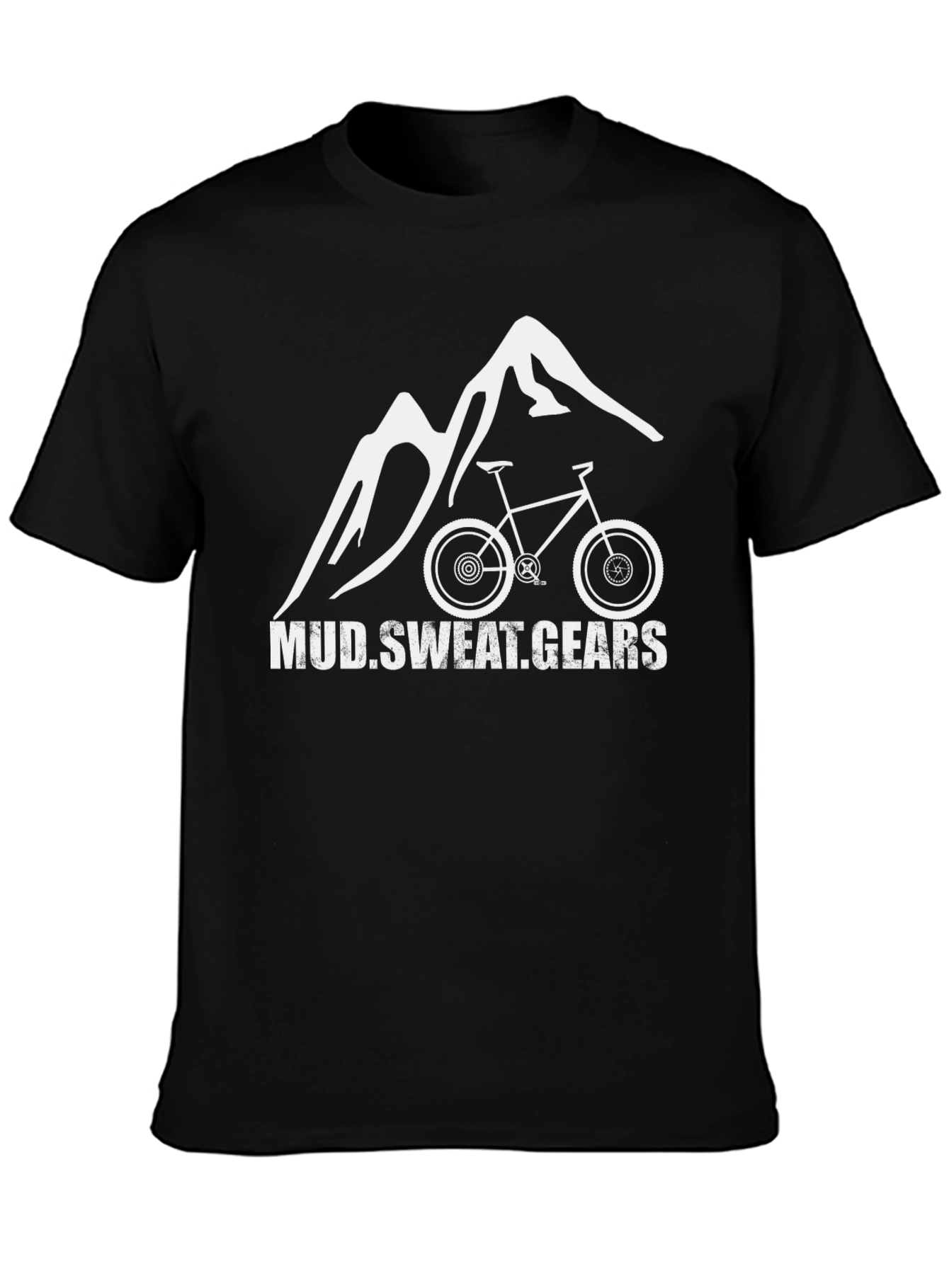 Mud Sweat Gears Mountain Bike Graphic T-Shirt