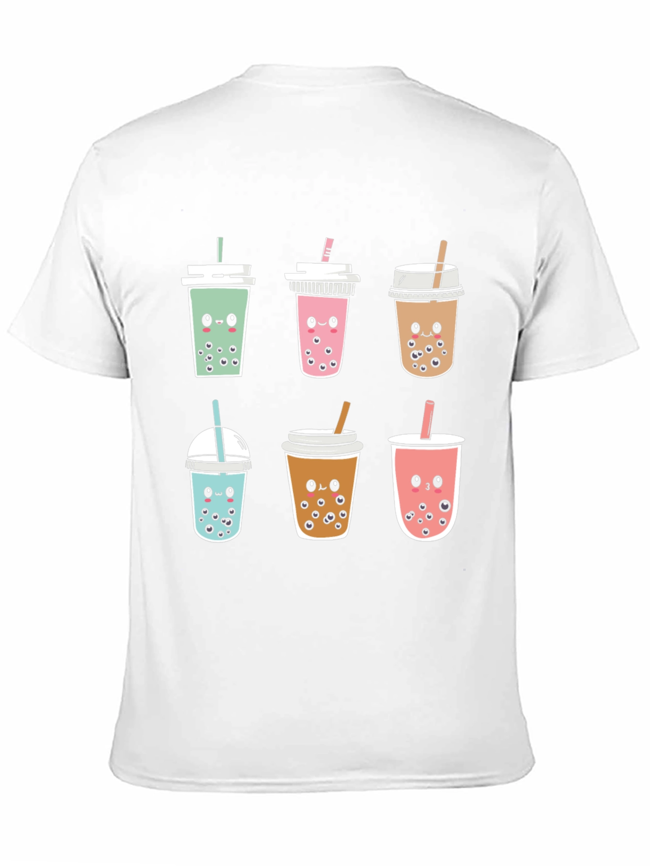 Cute Boba Tea Graphic Tee - Kawaii Style