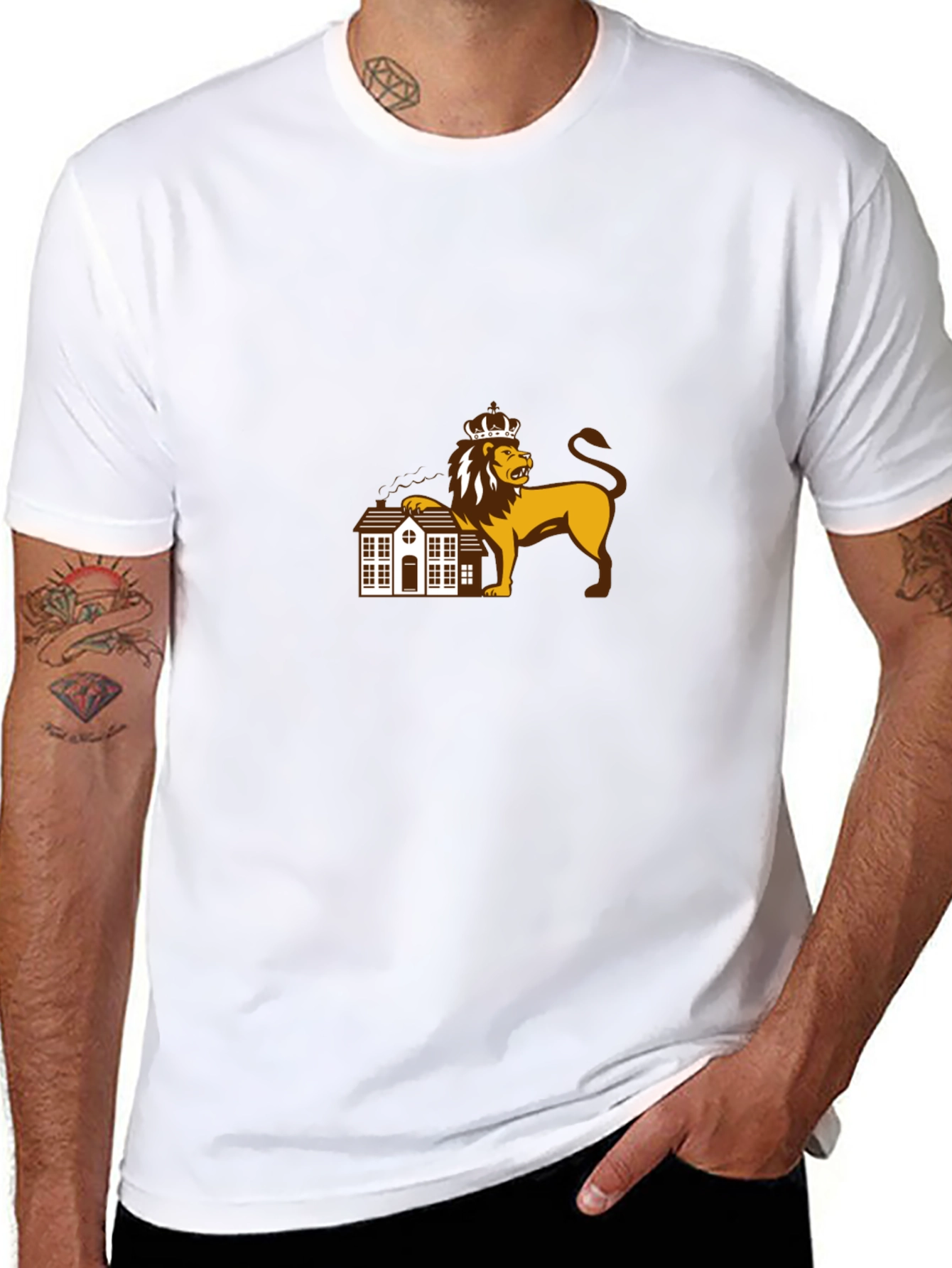 Lion House Graphic Tee - Royal Crest T-Shirt