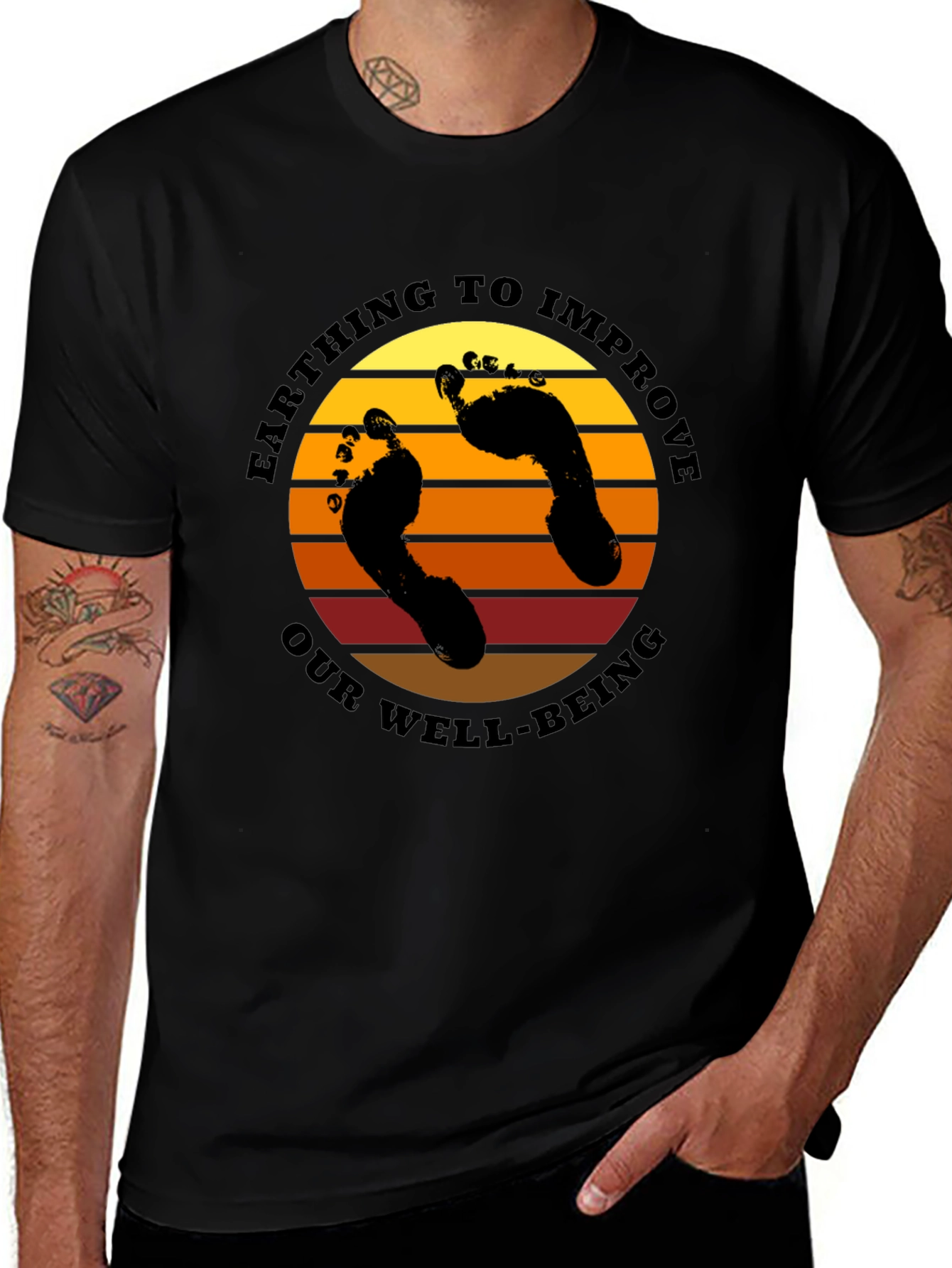 Earthing to Improve Well-Being T-Shirt
