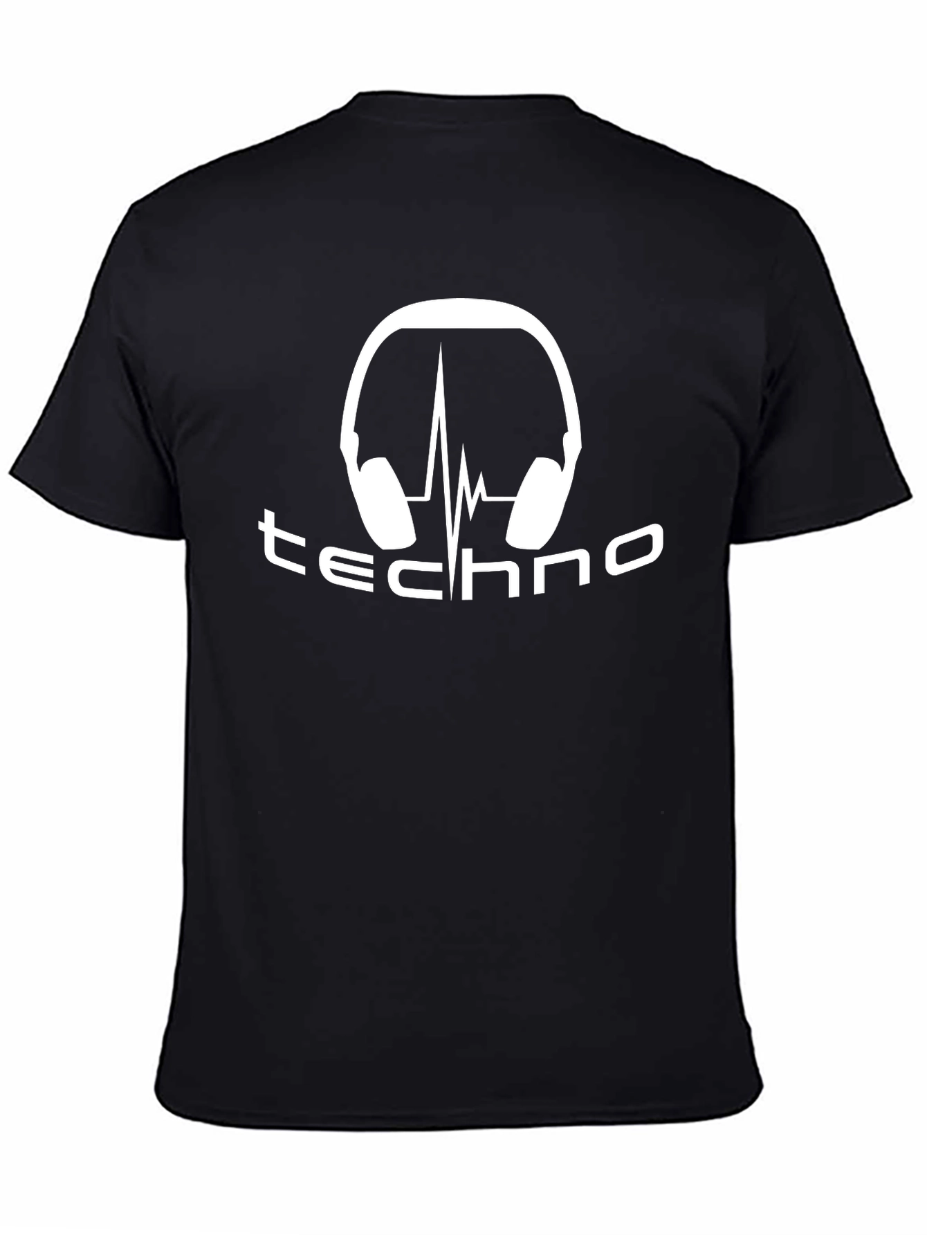 Techno Music Headphone Graphic T-Shirt