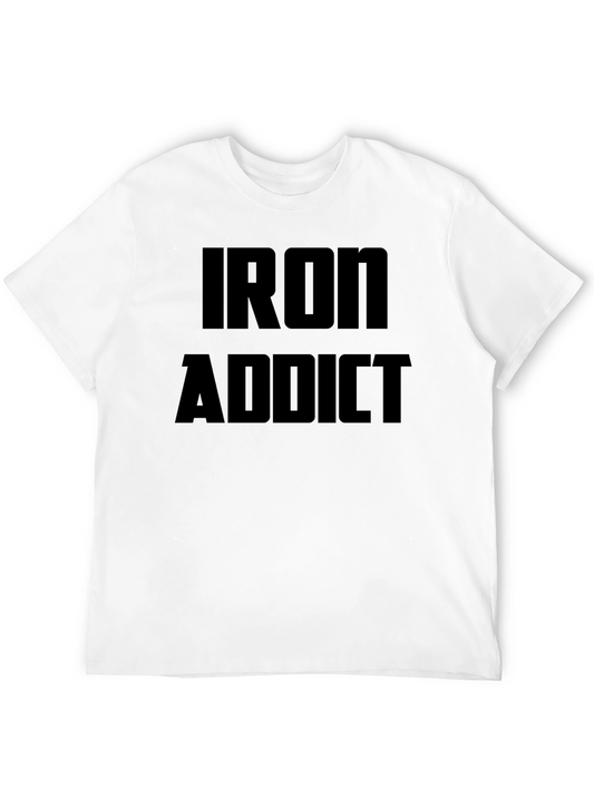Iron Addict Graphic T-Shirt - Bodybuilding Gym Wear