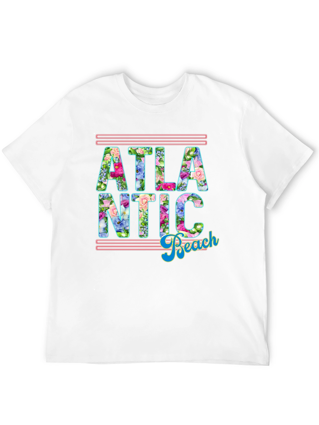 Atlantic Beach Floral Graphic T-Shirt
