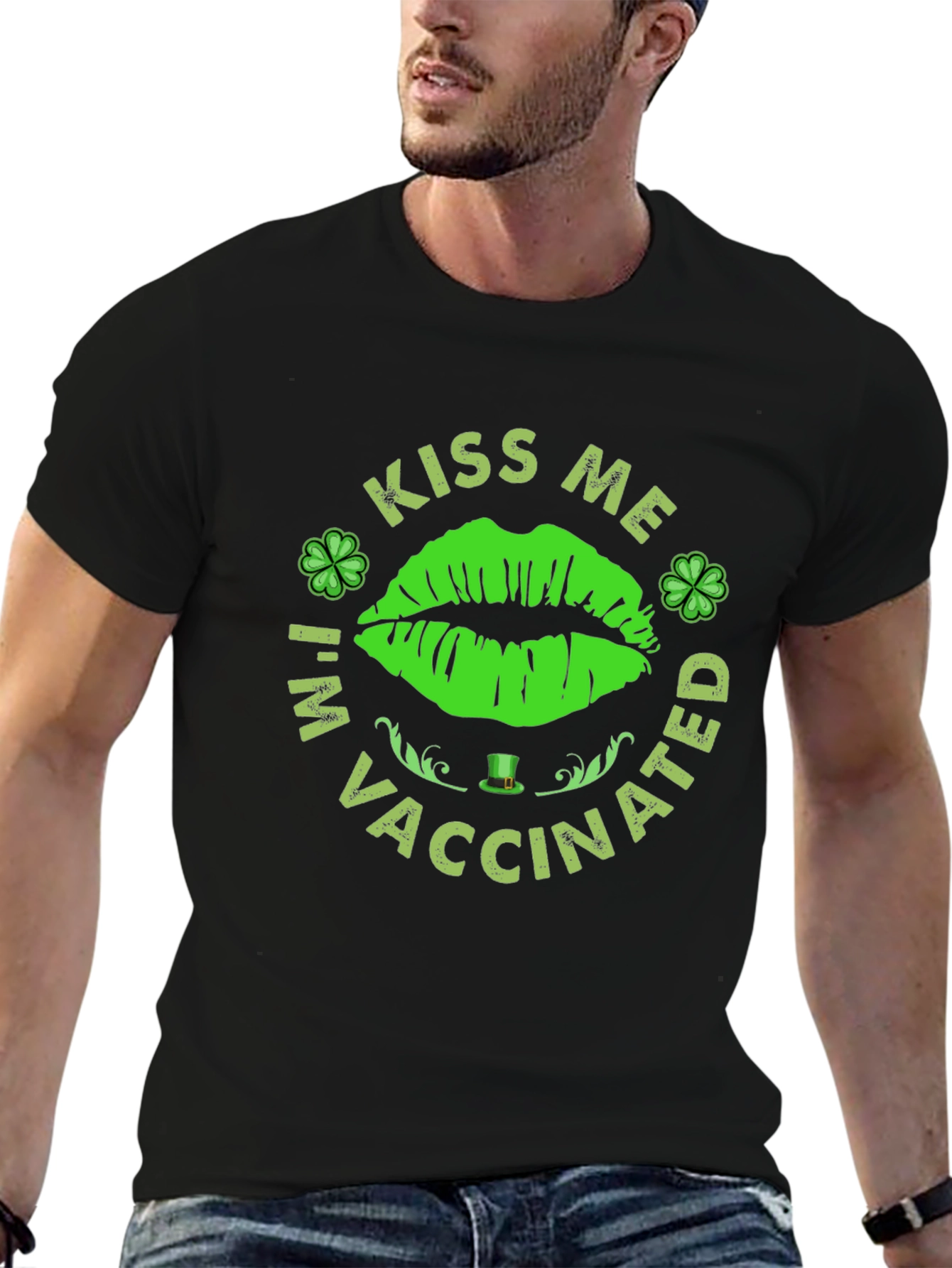 Kiss Me Im Vaccinated! St. Patricks Day T-Shirt