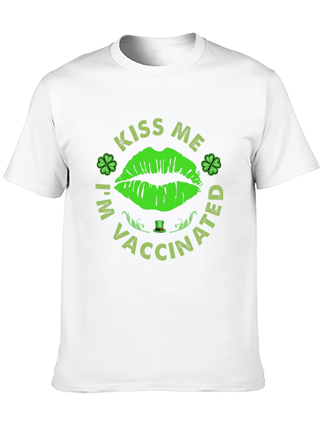 Kiss Me Im Vaccinated! St. Patricks Day T-Shirt