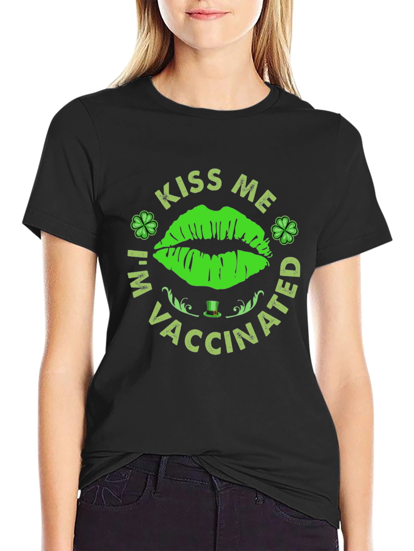 Kiss Me Im Vaccinated! St. Patricks Day T-Shirt