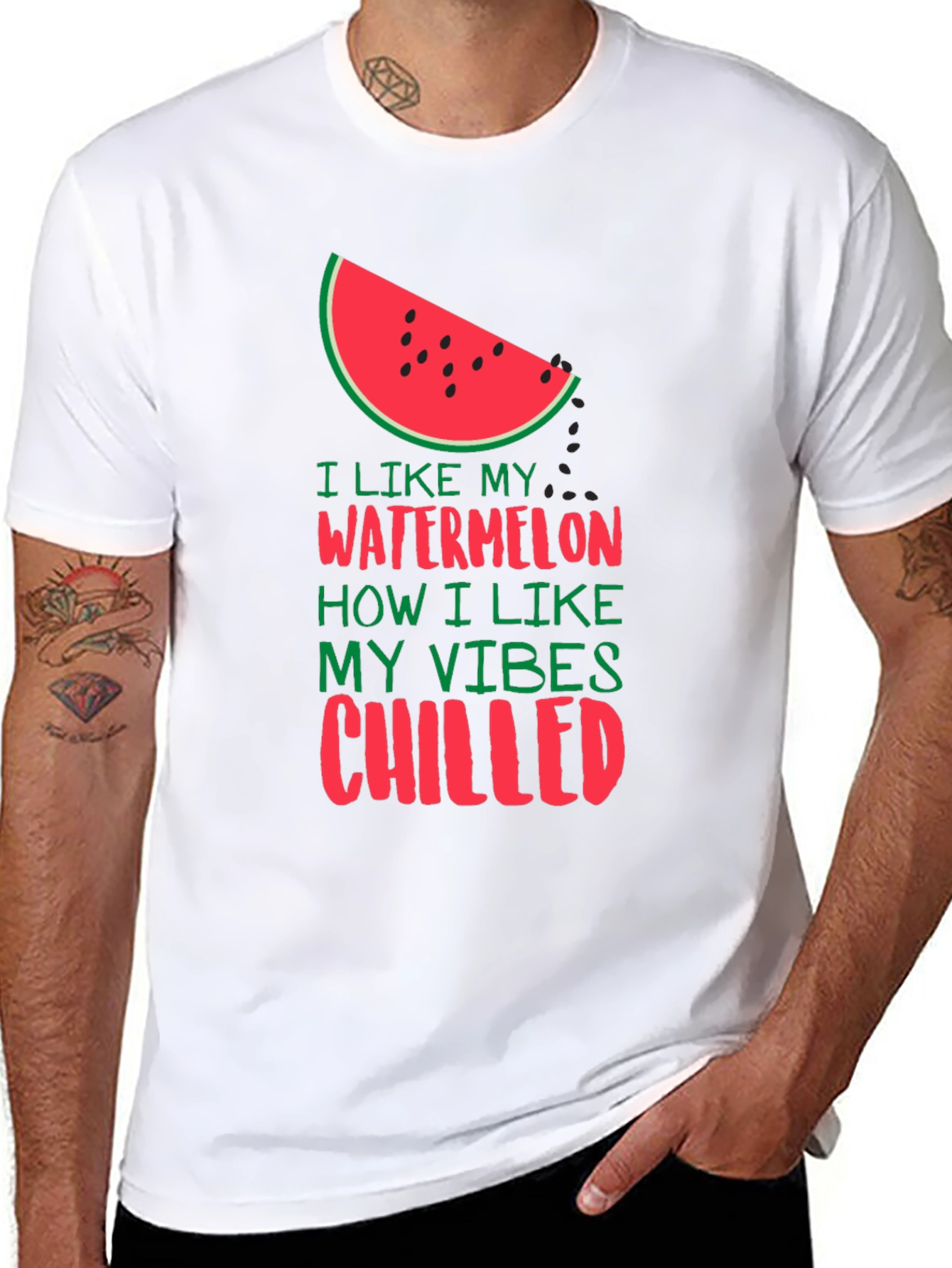 Watermelon Vibes Graphic T-Shirt