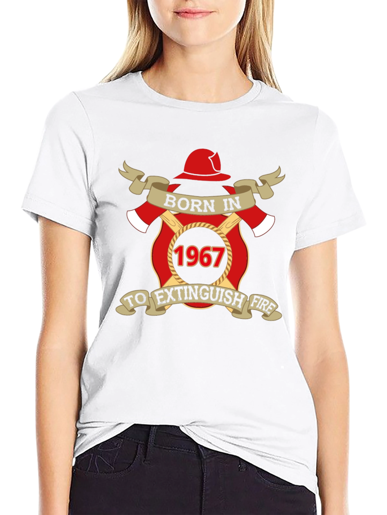 Born in 1967 Firefighter T-Shirt