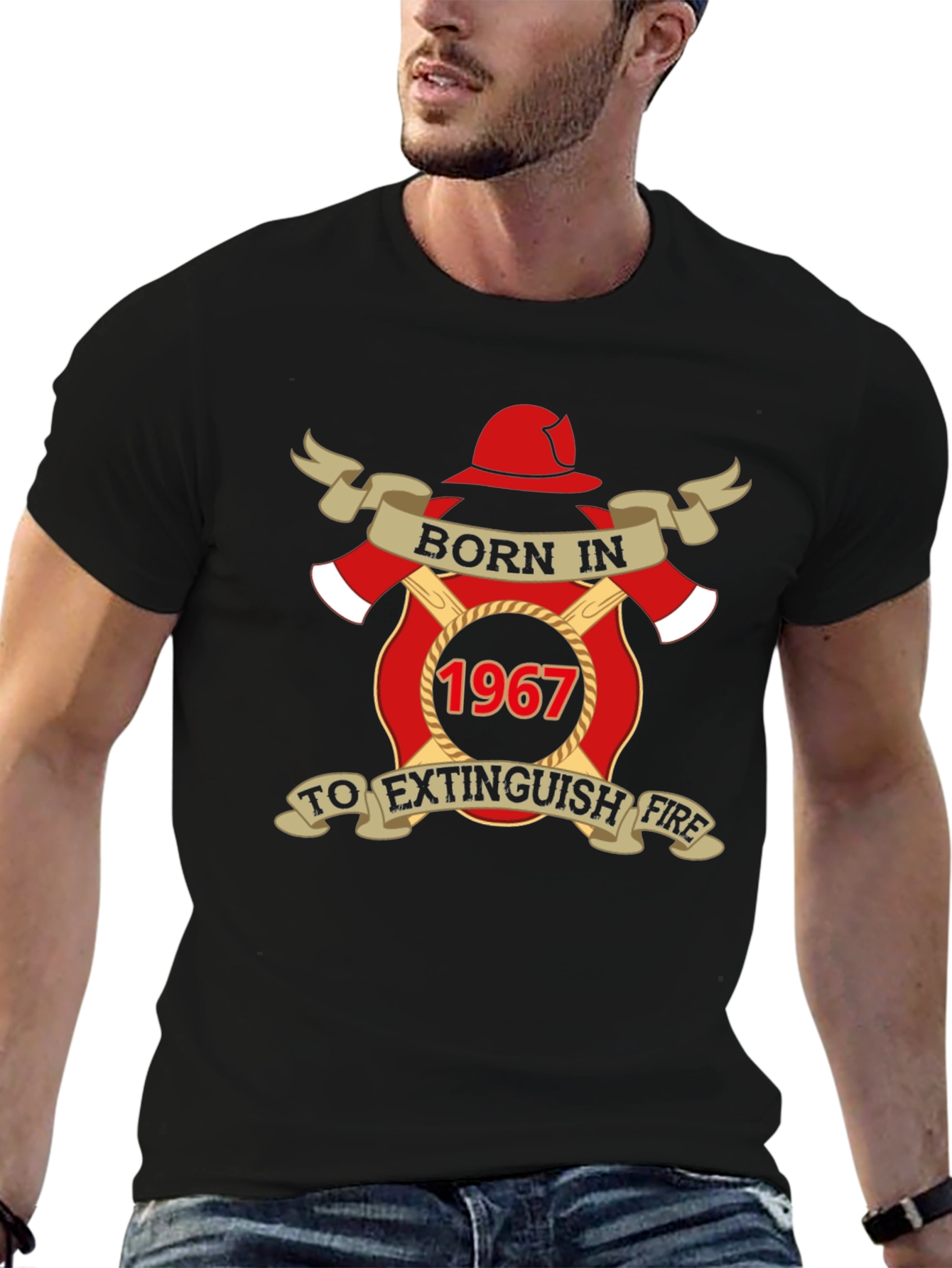 Born in 1967 Firefighter T-Shirt