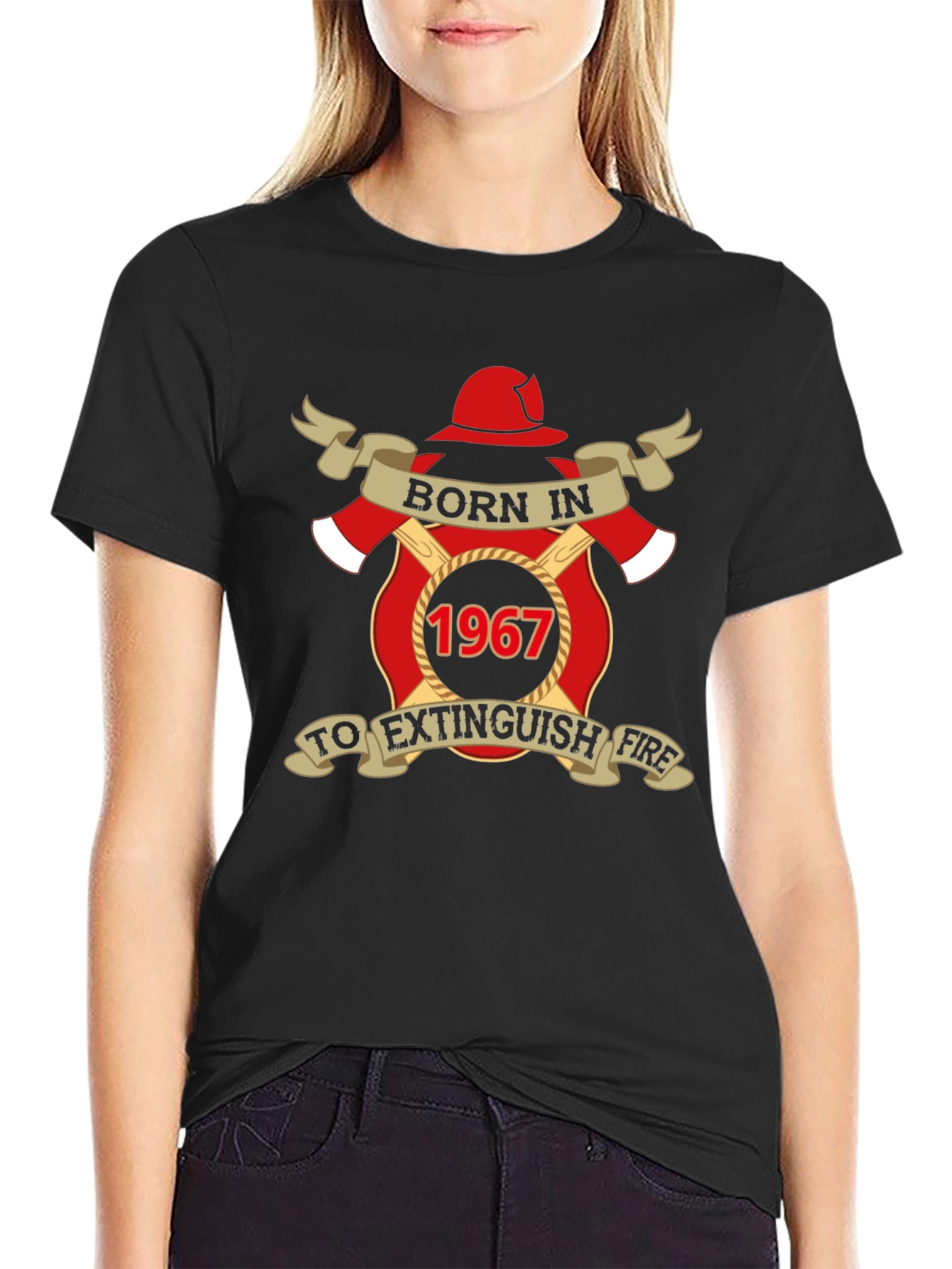 Born in 1967 Firefighter T-Shirt