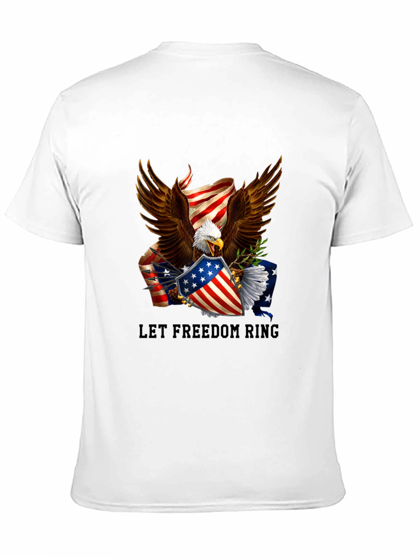 Let Freedom Ring Patriotic Eagle T-Shirt