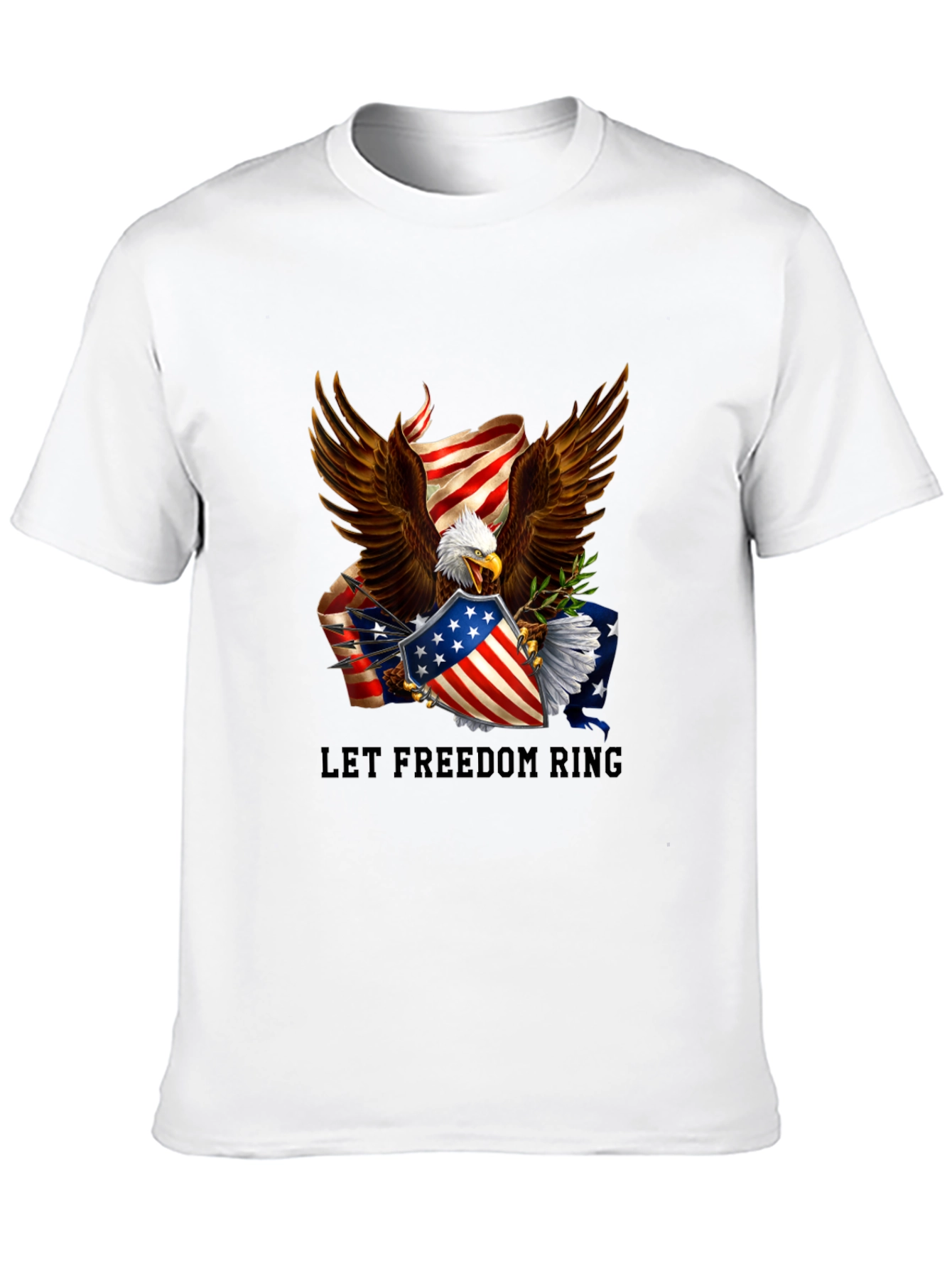 Let Freedom Ring Patriotic Eagle T-Shirt