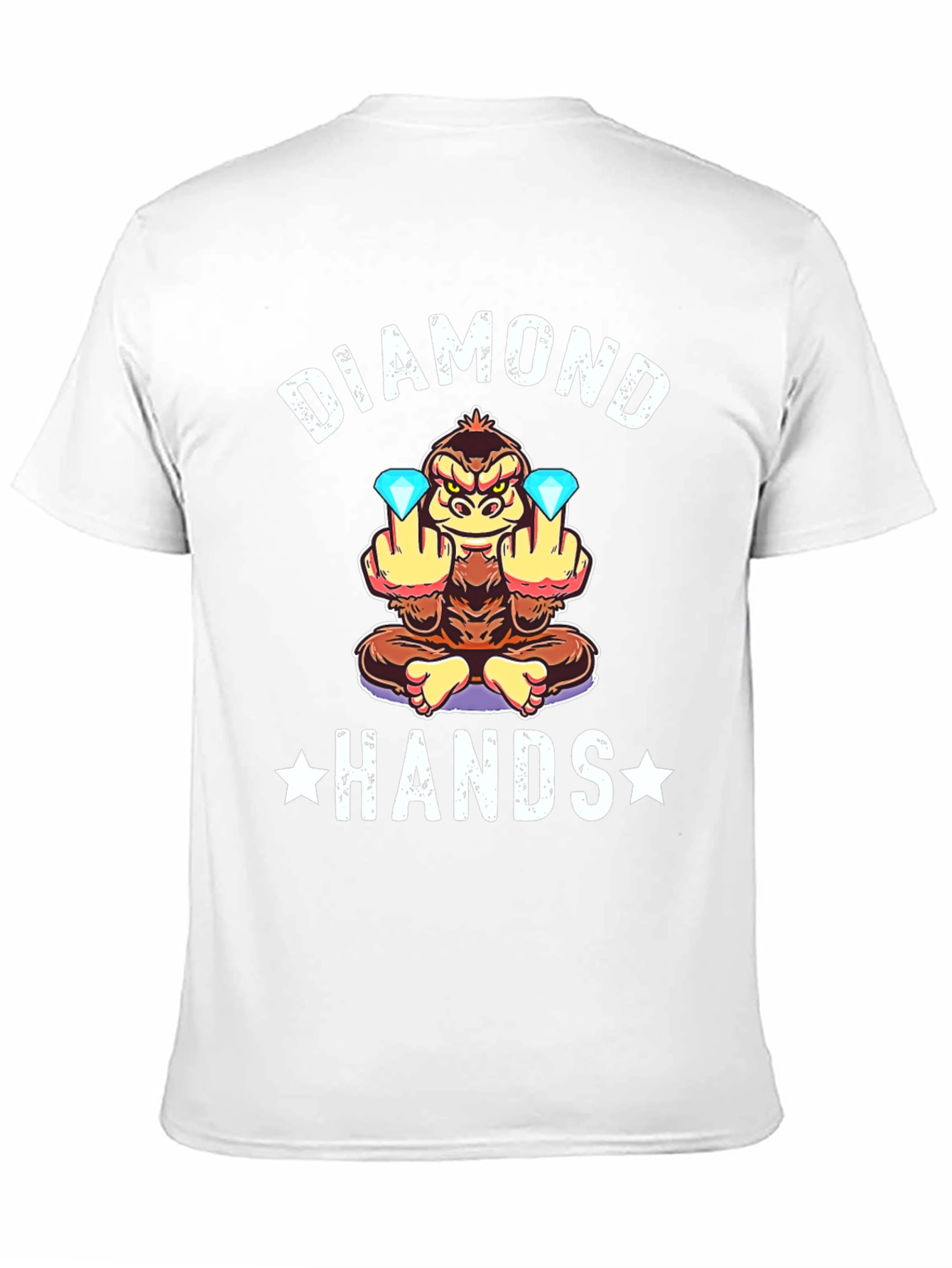 Diamond Hands Monkey Graphic T-Shirt