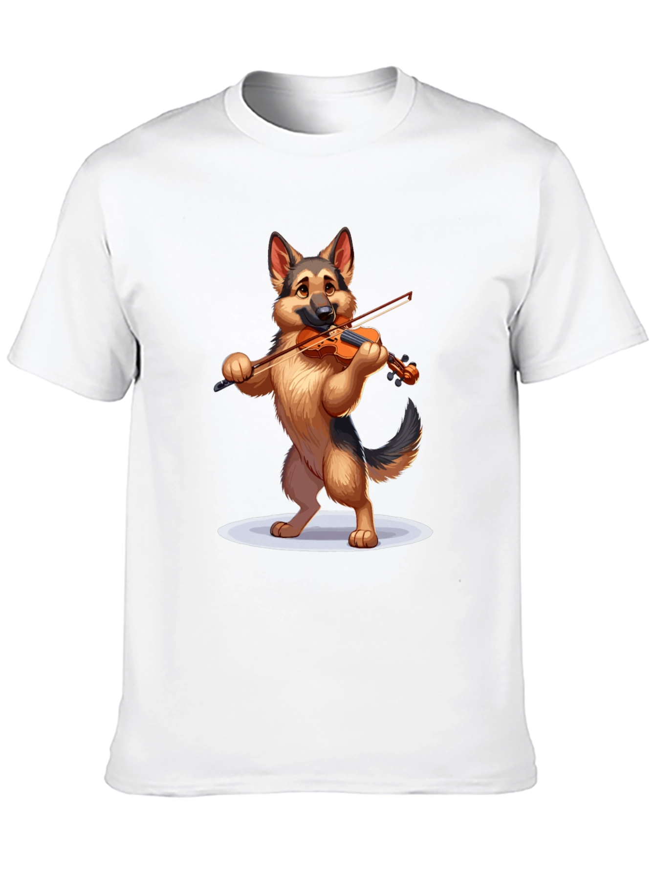 Dog Playing Violin Graphic T-Shirt