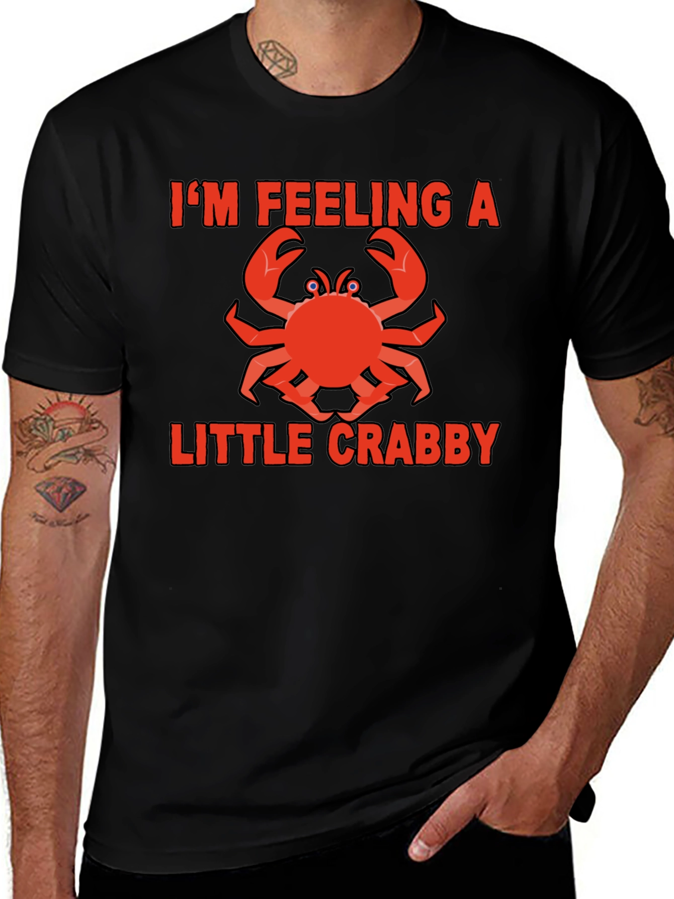 Feeling Crabby T-Shirt Funny Graphic Tee