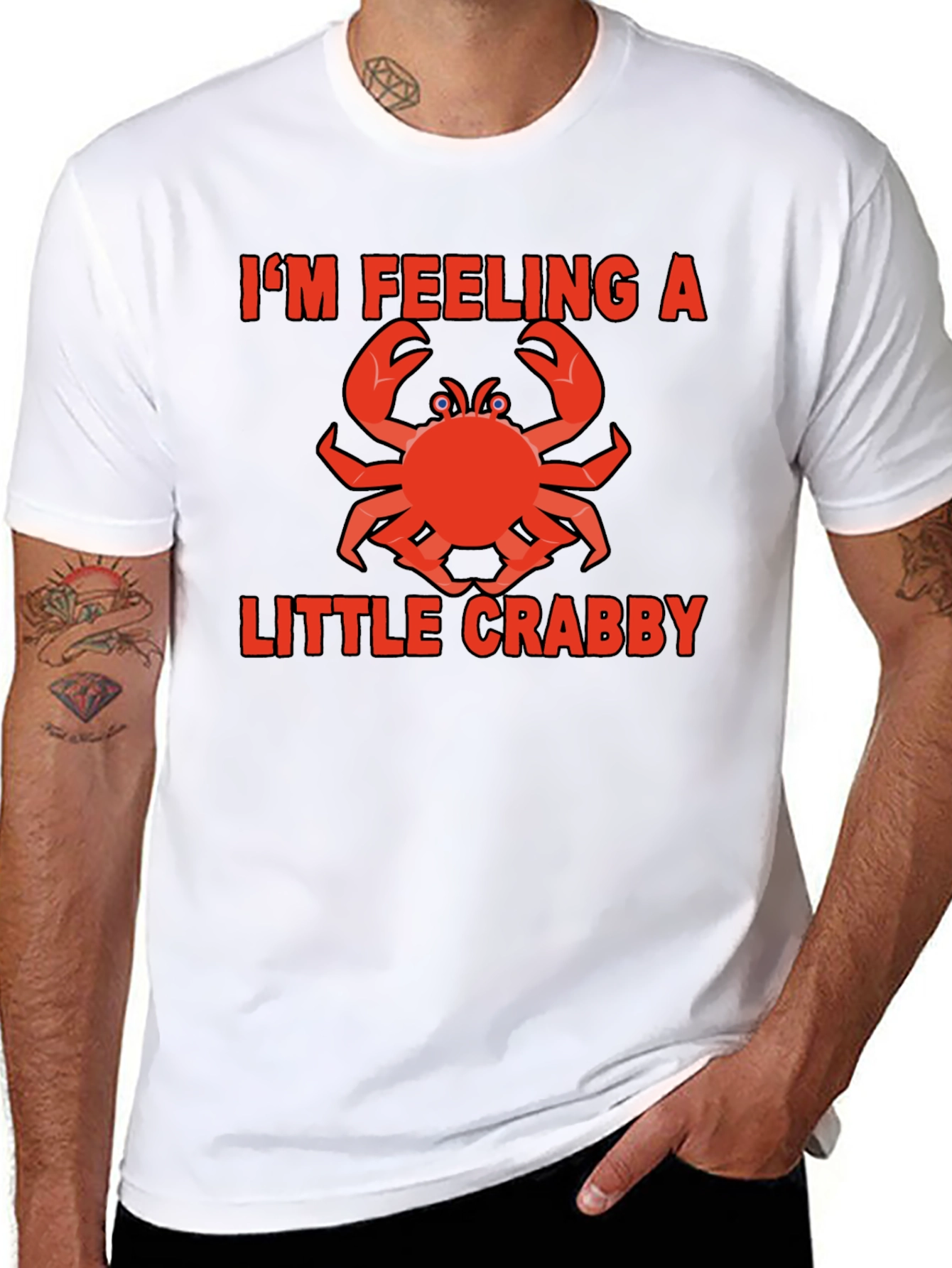 Feeling Crabby T-Shirt Funny Graphic Tee