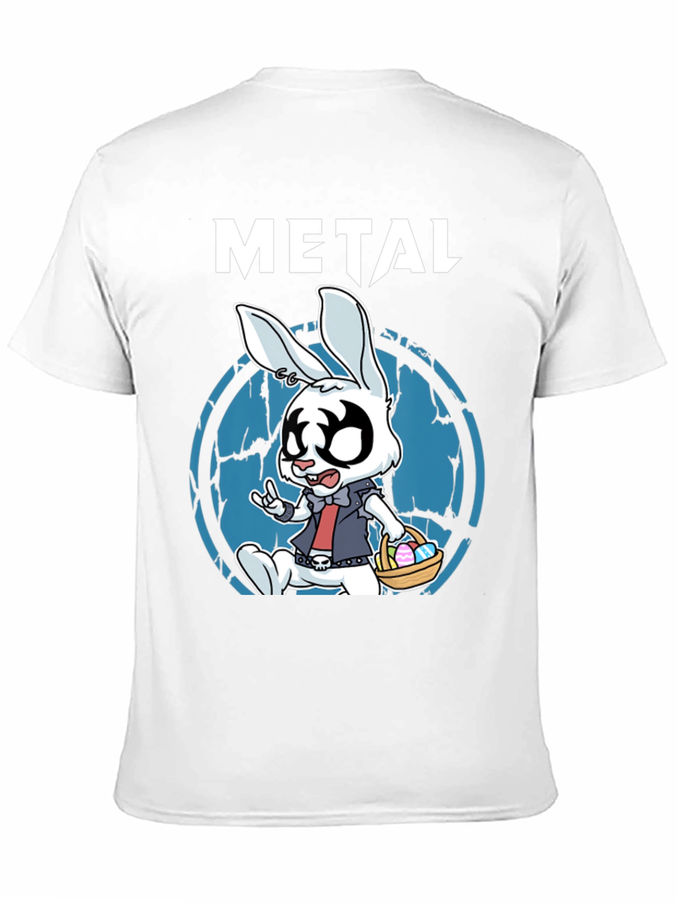 Metal Bunny T-Shirt - Rocker Easter Design